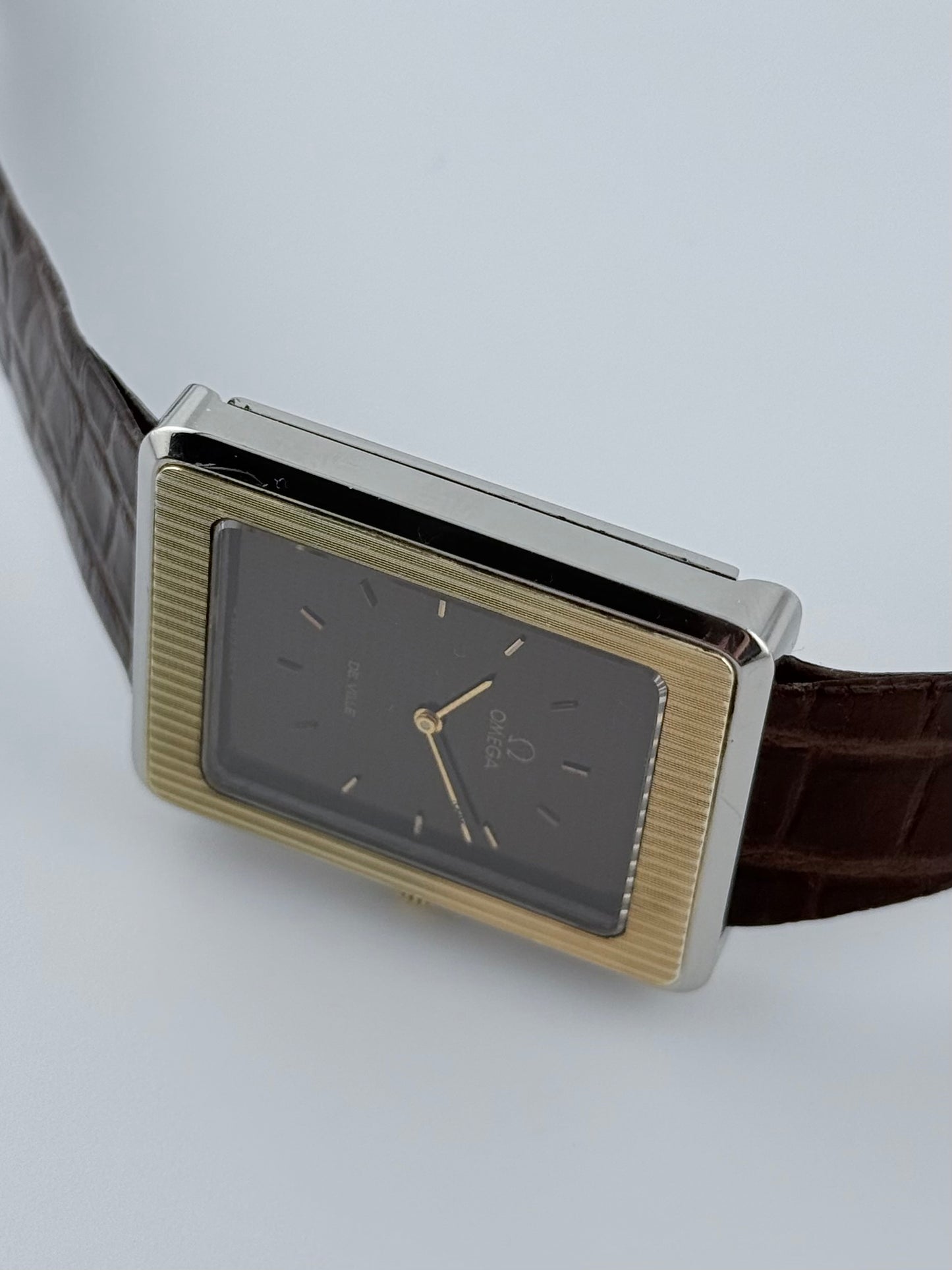 Omega DeVille ‘Pave D’or’ Manual Wind Tank Dress Watch - 111.0136