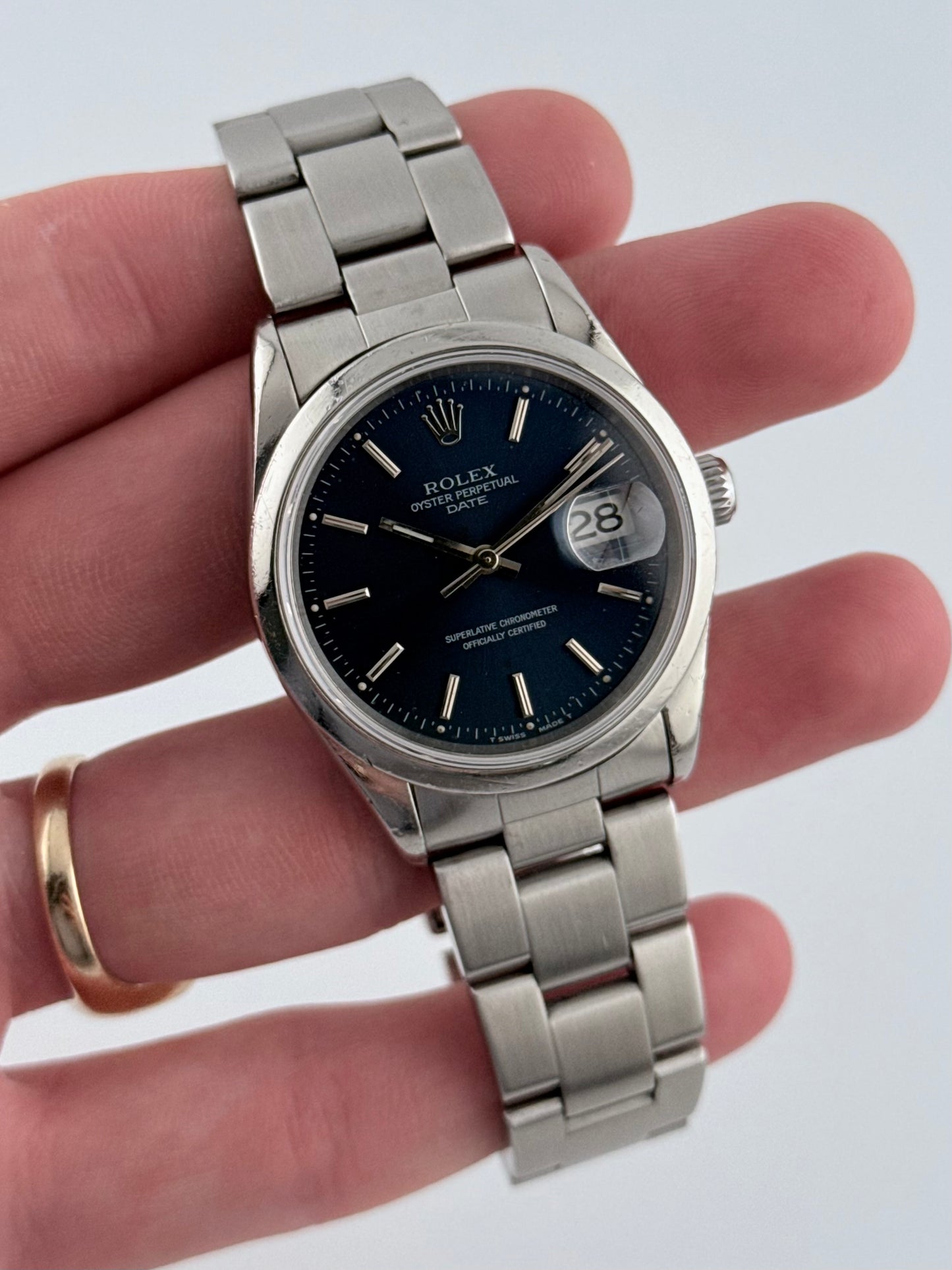 Rolex Oyster Perpetual Date Automatic 15200 - Blue Sunburst Dial