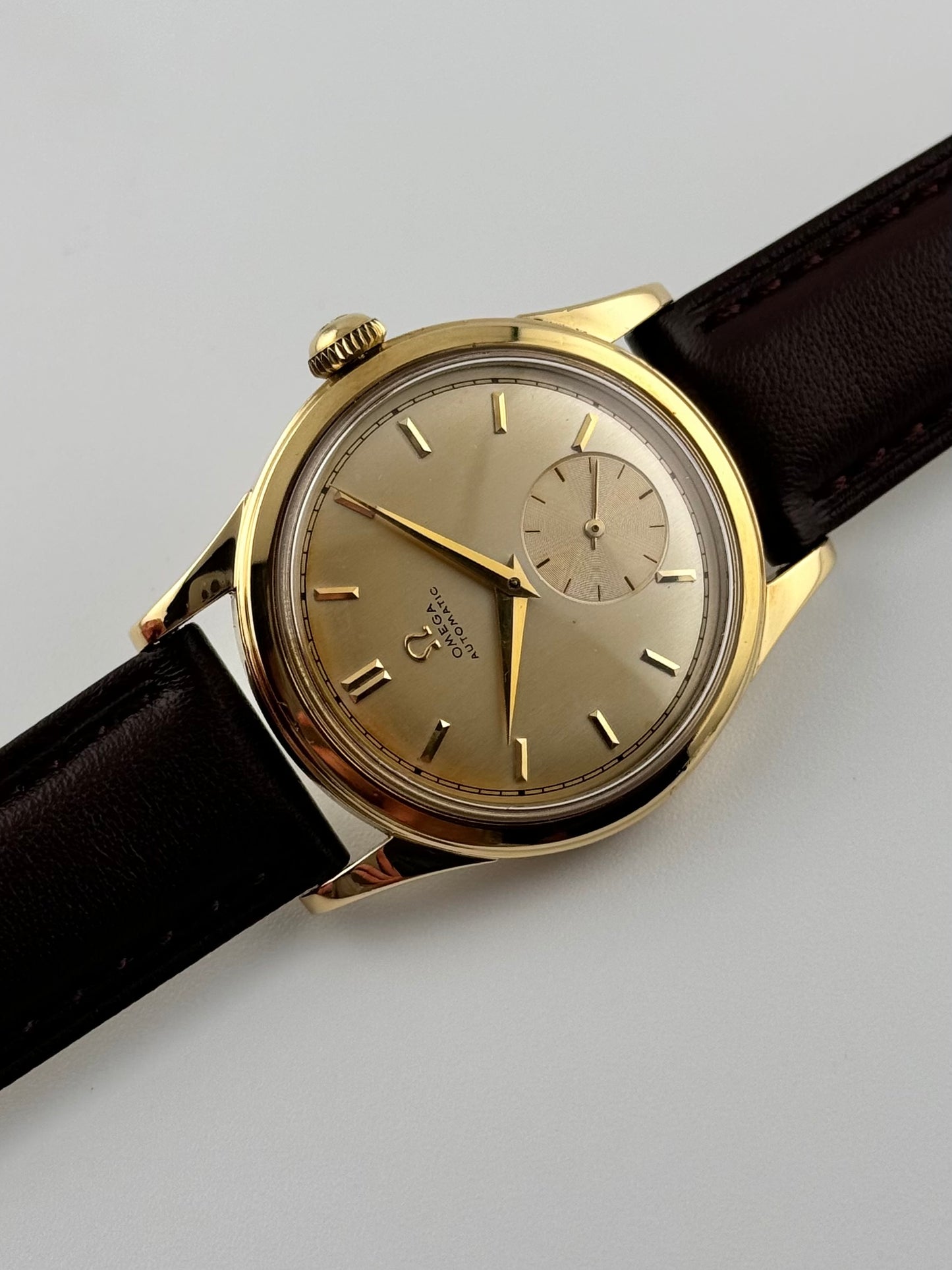 Omega Sub Seconds Automatic Bumper 18ct Yellow Gold
