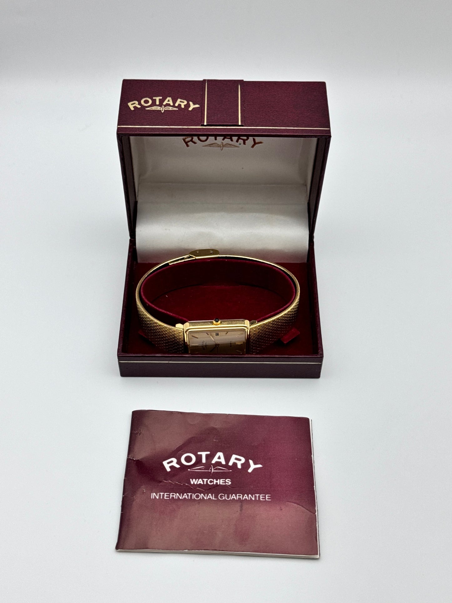 Rotary Tank Quartz Dress Watch - 3104 - Box and Papers