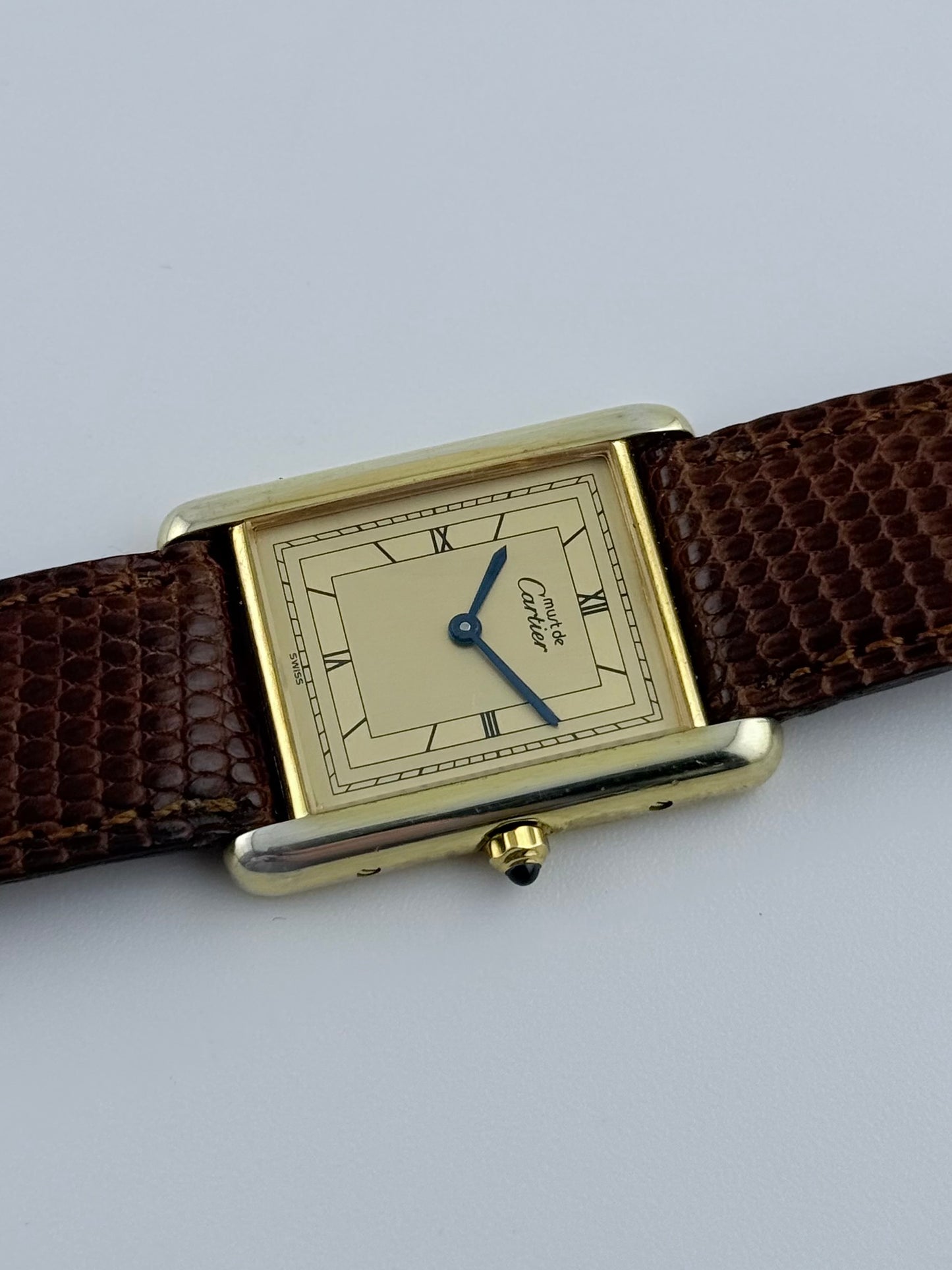 Cartier Must De Tank Quartz - Original Strap, buckle & box