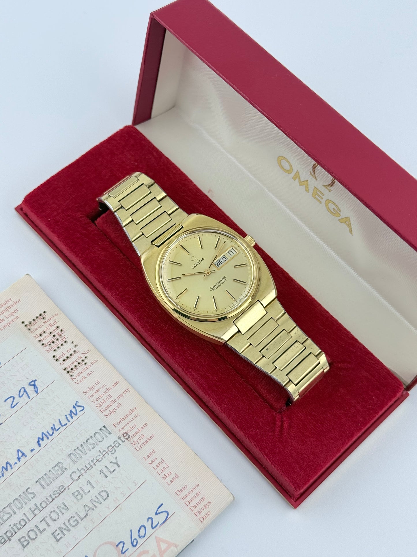 Omega Seamaster Automatic Day-Date - 166.0216 - Box and Papers