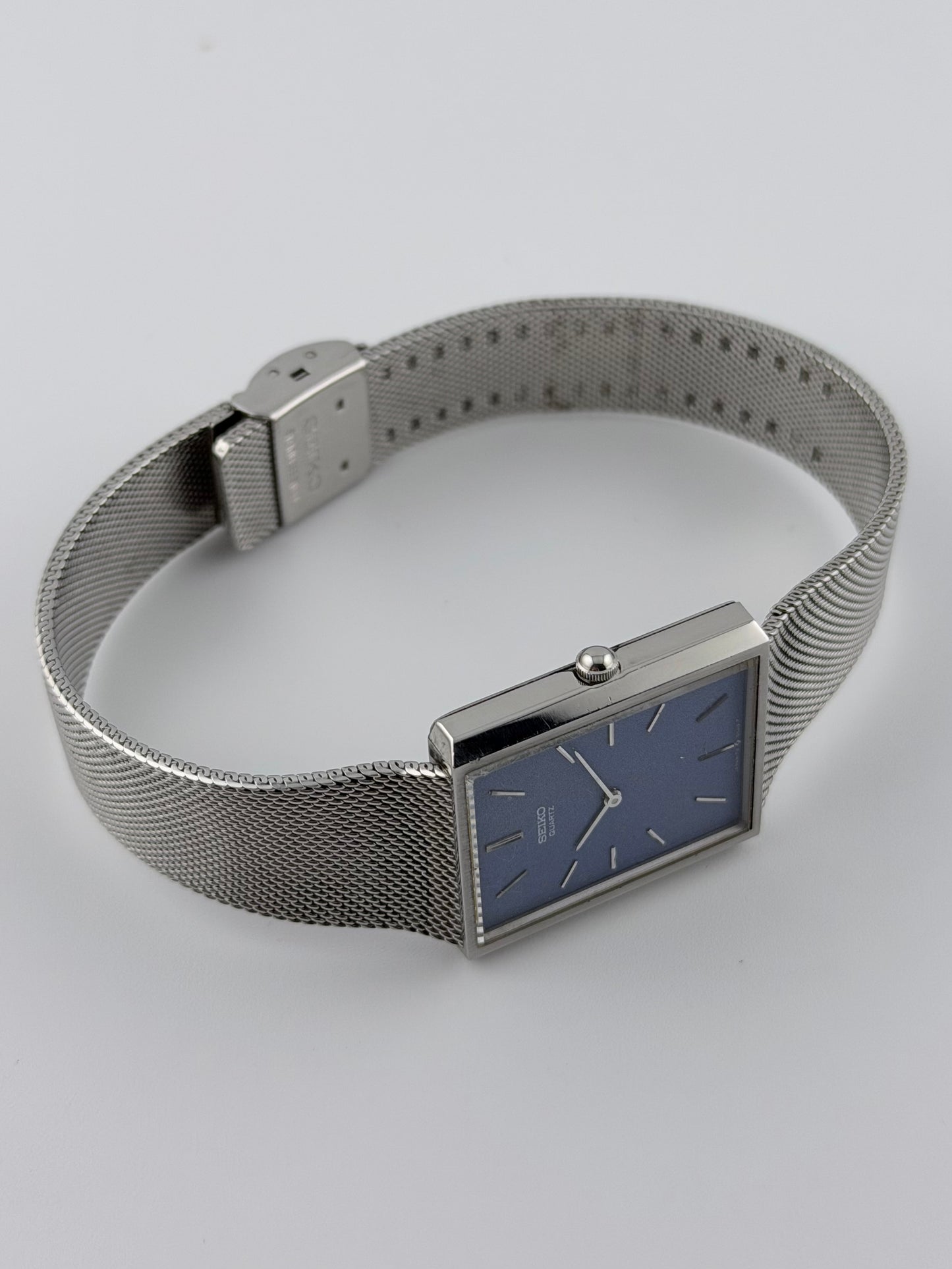 Seiko Tank Quartz - 7800-5059 - Rare Blue Dial