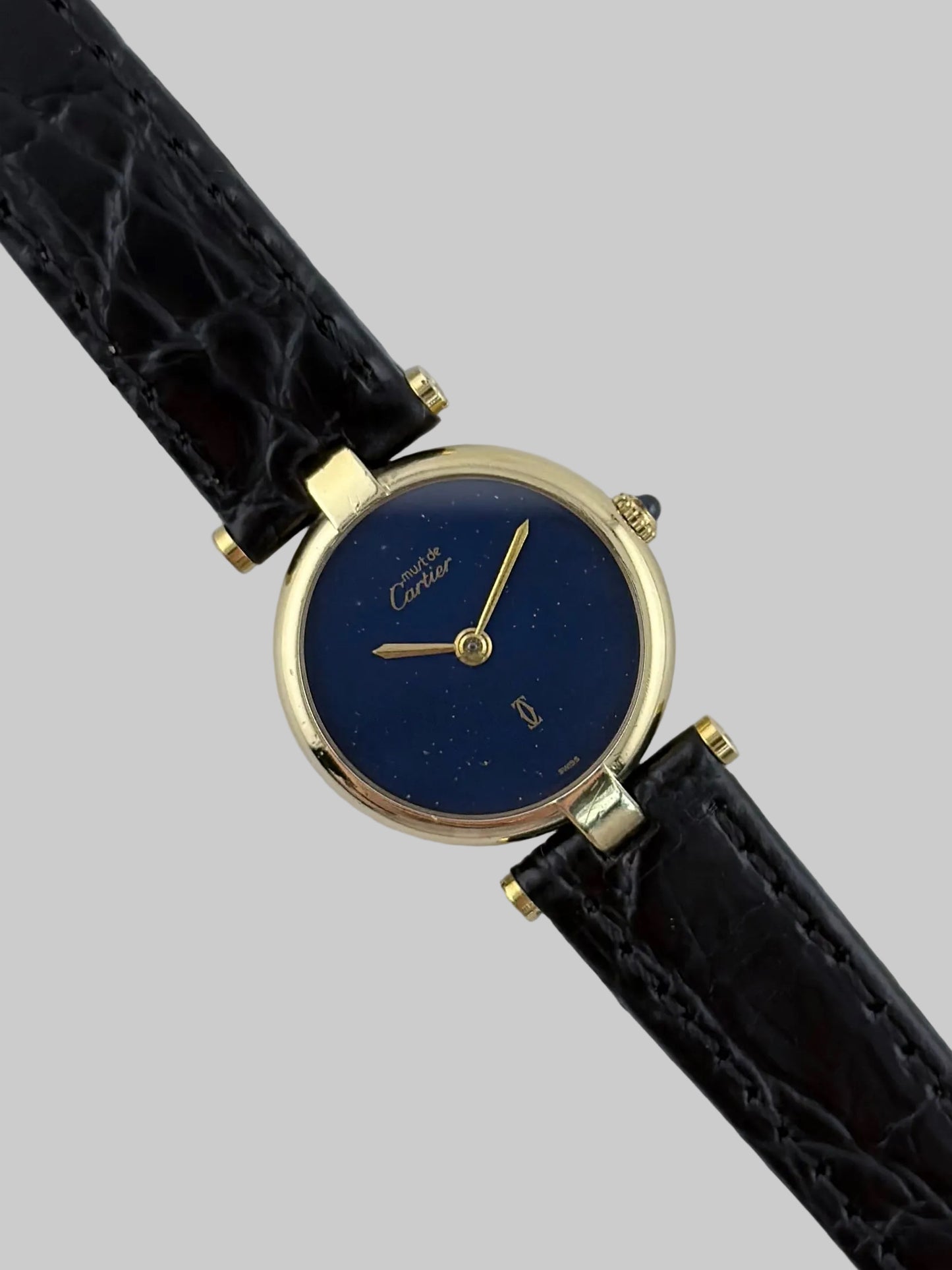 Cartier Must de Vendome Quartz - 18 - Lapis Dial - Ladies