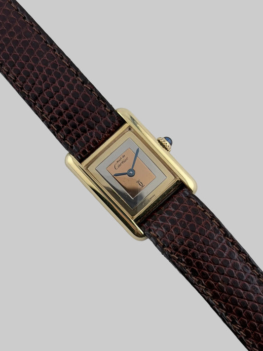 Cartier Must De Paris Tank Manual Wind - 3 - Trinity Dial - Ladies