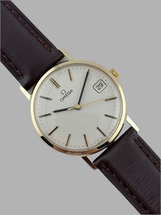 Omega Geneve Manual Wind 9ct Gold - 132.5017 - Original Box and Papers