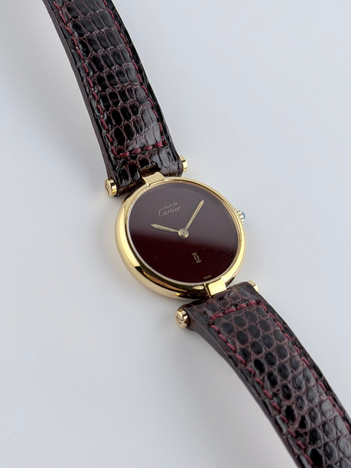 Cartier Must de Cartier Vendome Quartz - 18 - Burgundy Dial
