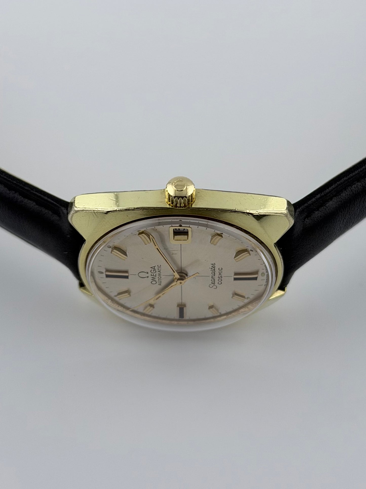 Omega Seamaster Cosmic Rare Crosshair Dial 166.022 Box and Papers