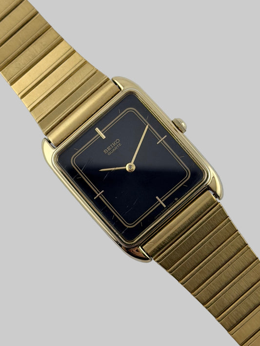 Seiko Tank Quartz 6530-5200 - Black Dial