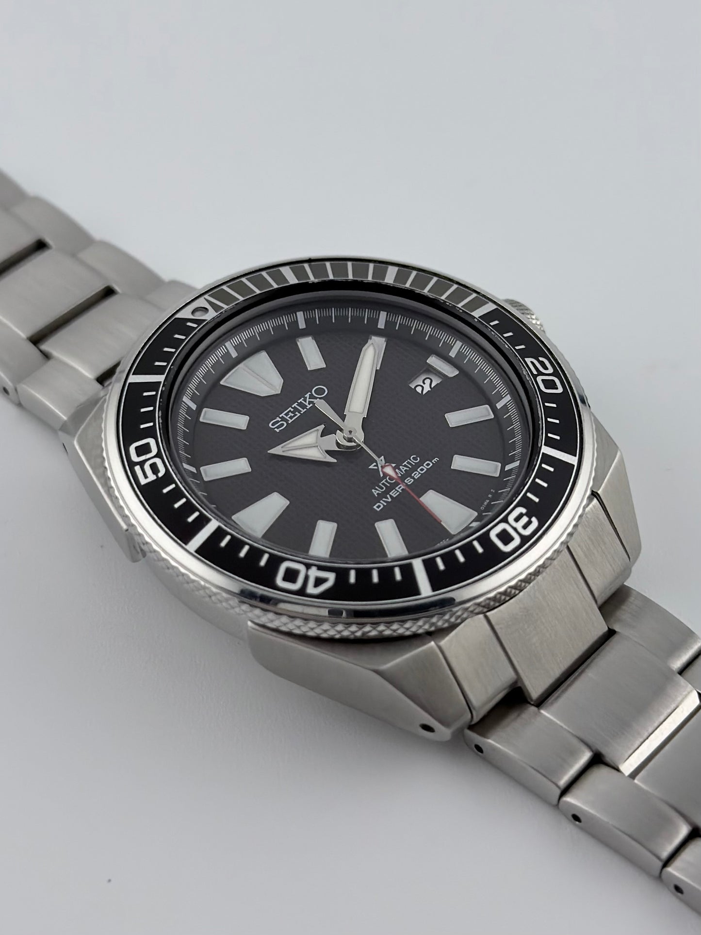 Seiko X Prospex Samurai Automatic Diver's 200m - 4R35-01V0 - Black Waffle Dial