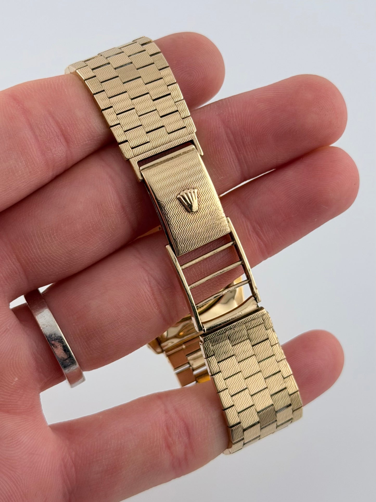 Rolex Air King Automatic - 5500 - Solid 9ct Gold - Ultra Rare Gold Brick Bracelet