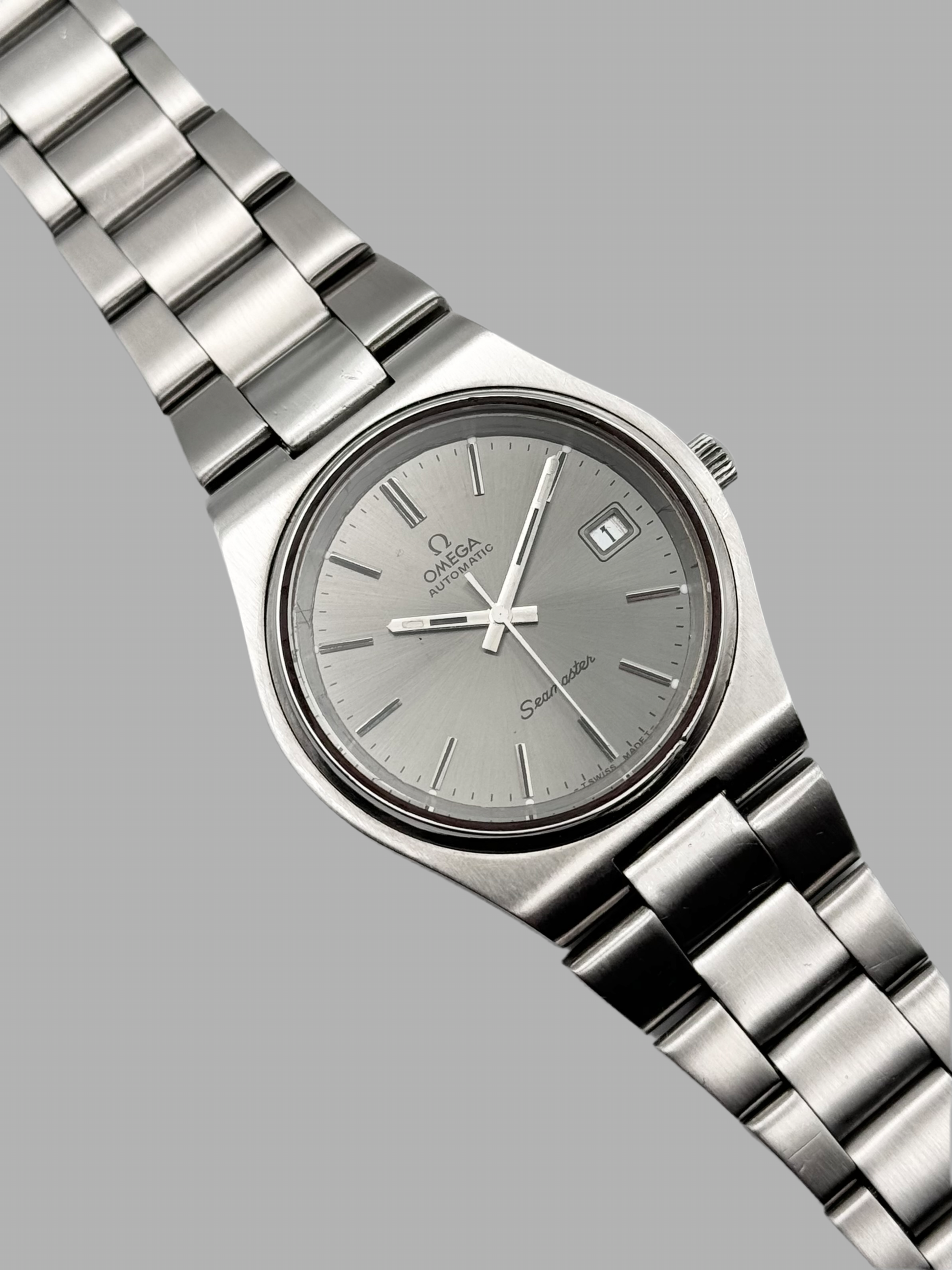 Omega Seamaster Automatic Date Rare Gunmetal Dial