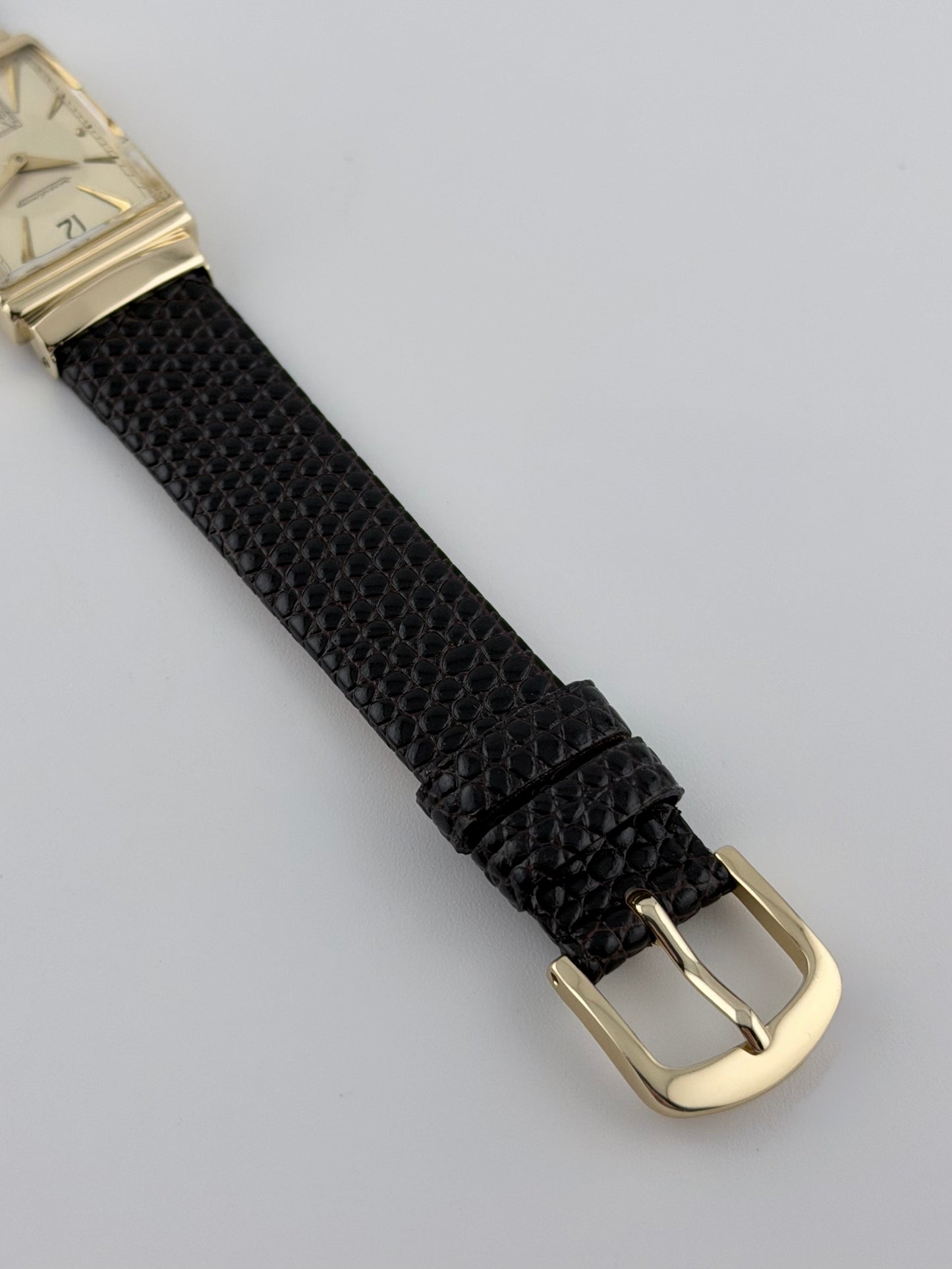 Jaeger LeCoultre Tank Manual Wind Sub Seconds - 14ct Solid Gold - Rare