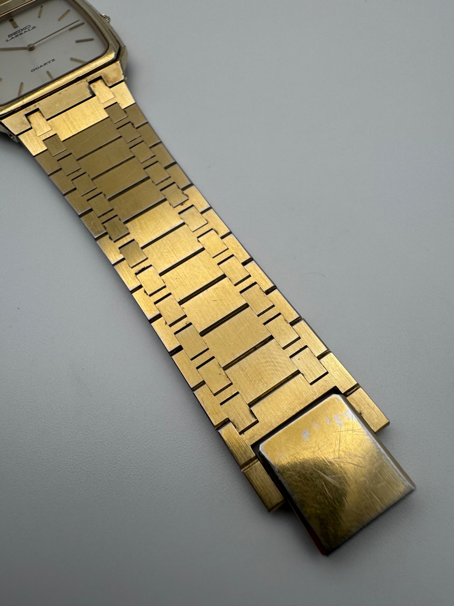 Seiko Lassale Tank Quartz 6730-5249 - Audemars Piguet Style Bracelet