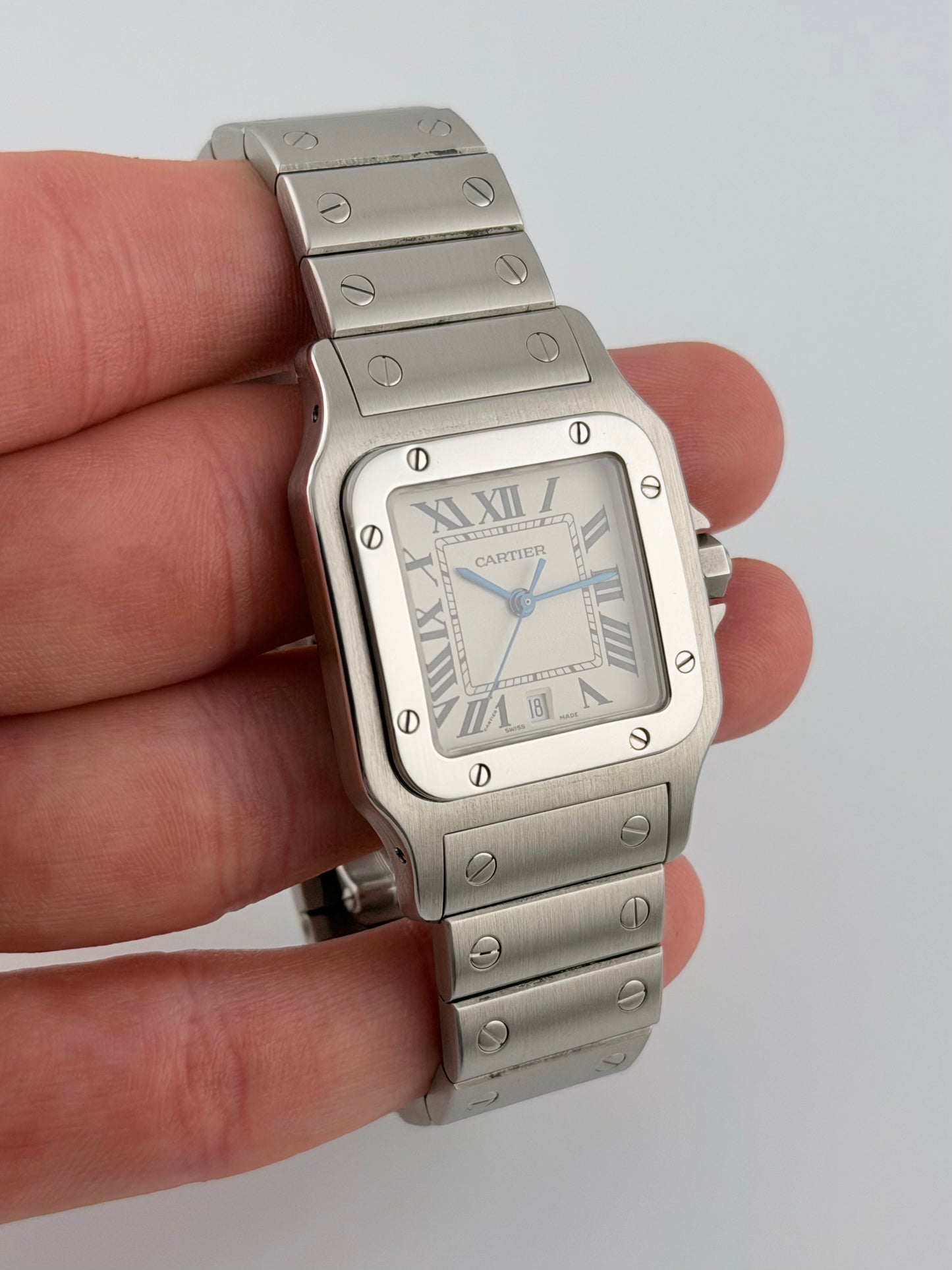 Cartier Santos Galbee Date - 1564 - Exceptional Condition