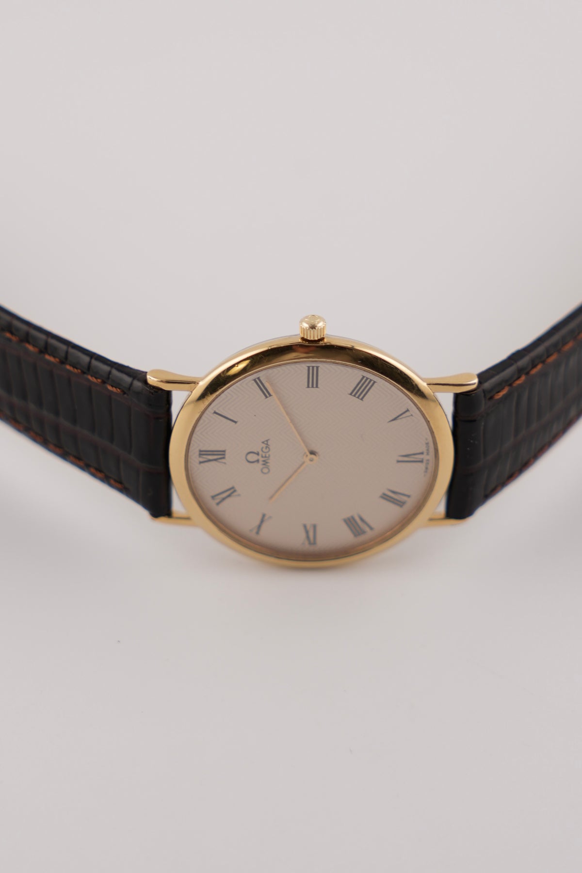 Omega De Ville Quartz - 195.0075.1 - Herringbone Dial - Original Box