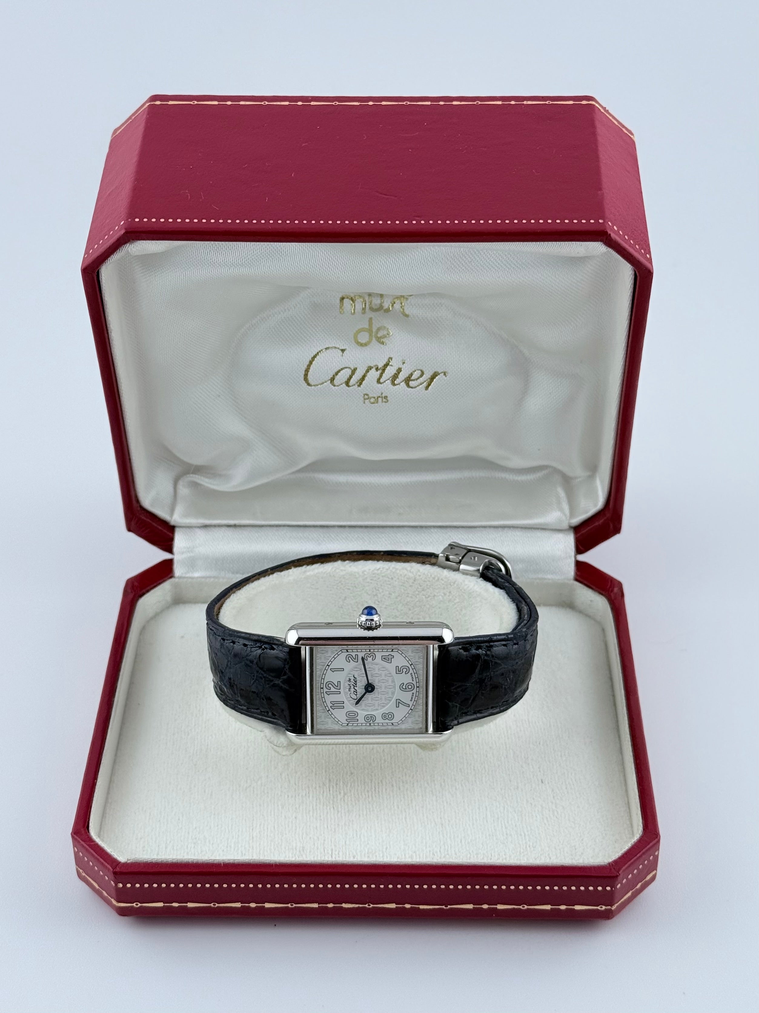 Cartier Must De Tank Quartz - 2416 - Motif Dial - Original Box