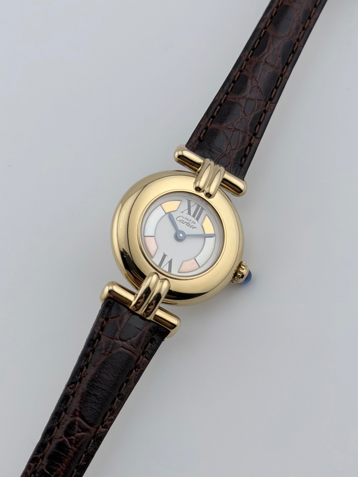 Cartier must de Vendome Quartz - 590004 - Two-tone Trinity Dial - ladies