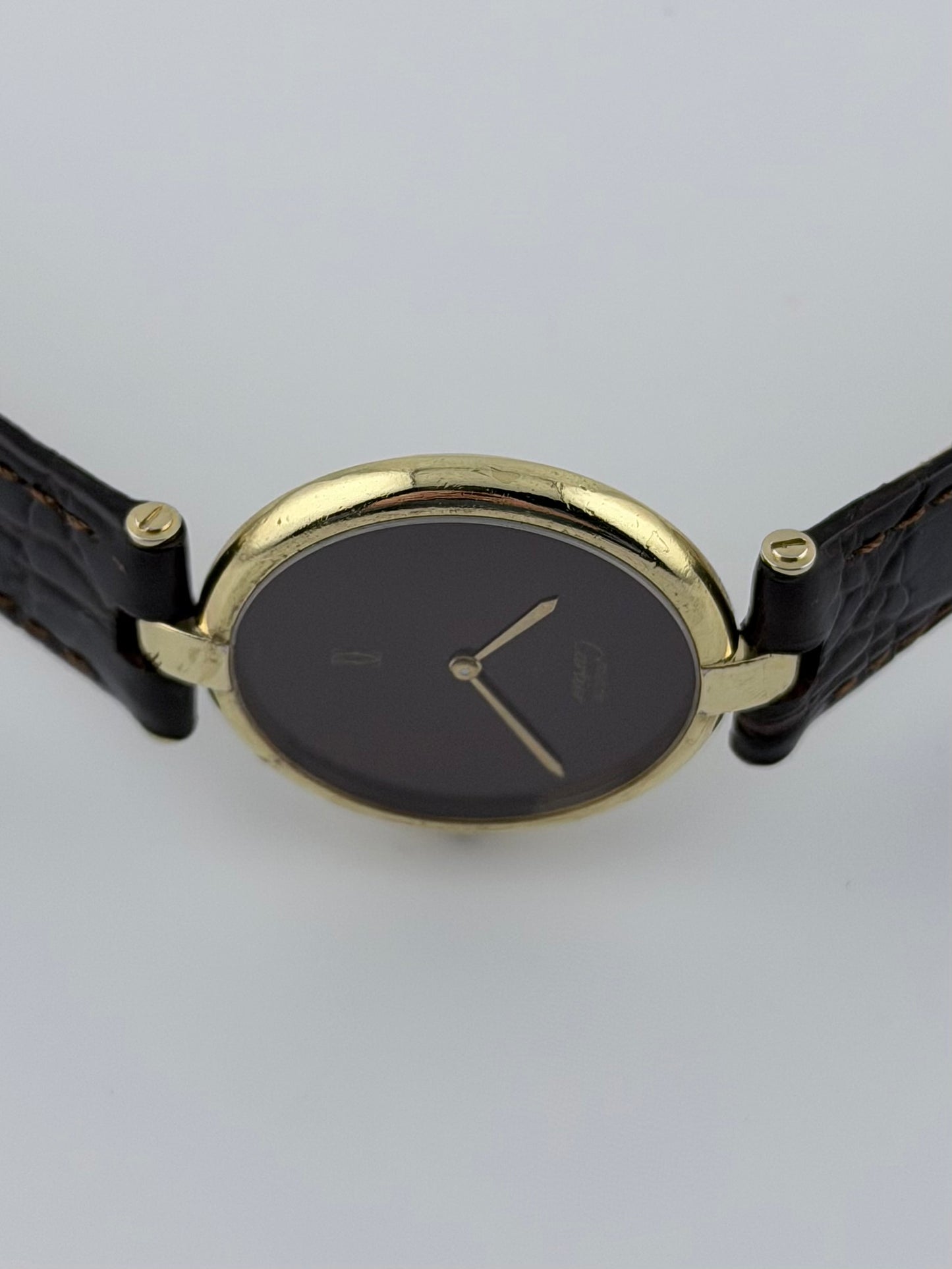 Cartier Must De Vendome Quartz - 17 - Burgundy Dial