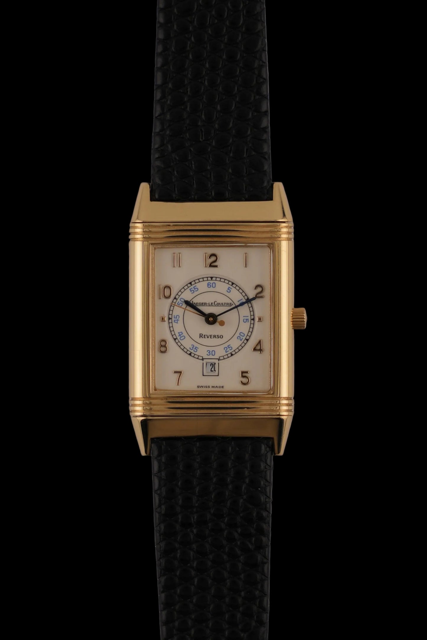 Jaeger-LeCoultre Reverso Quartz 250.1.11 - 18k - Cream Arabic Dial - Box and Papers
