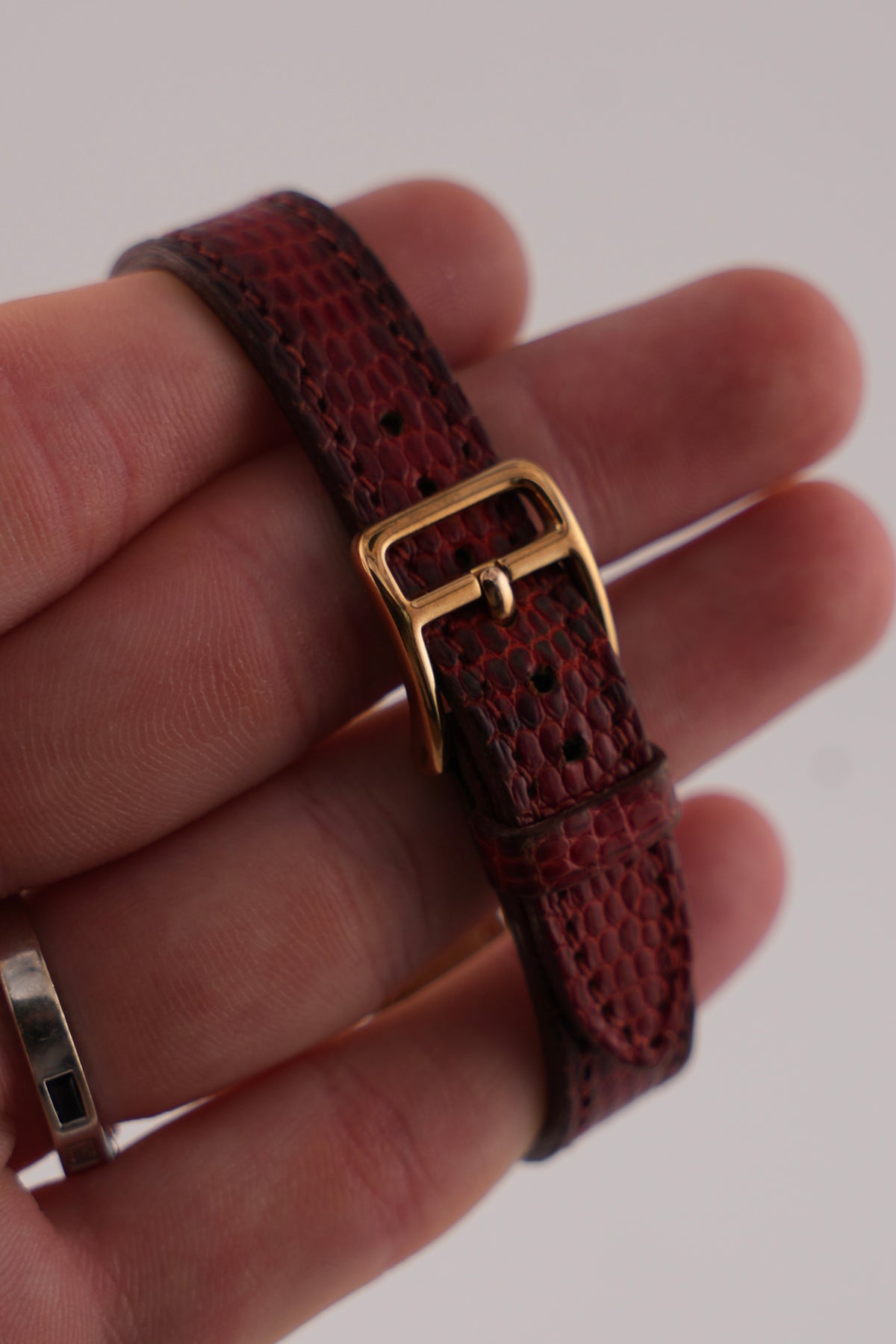 Hermes Paris Kelly Lock Watch -  Red - with Box
