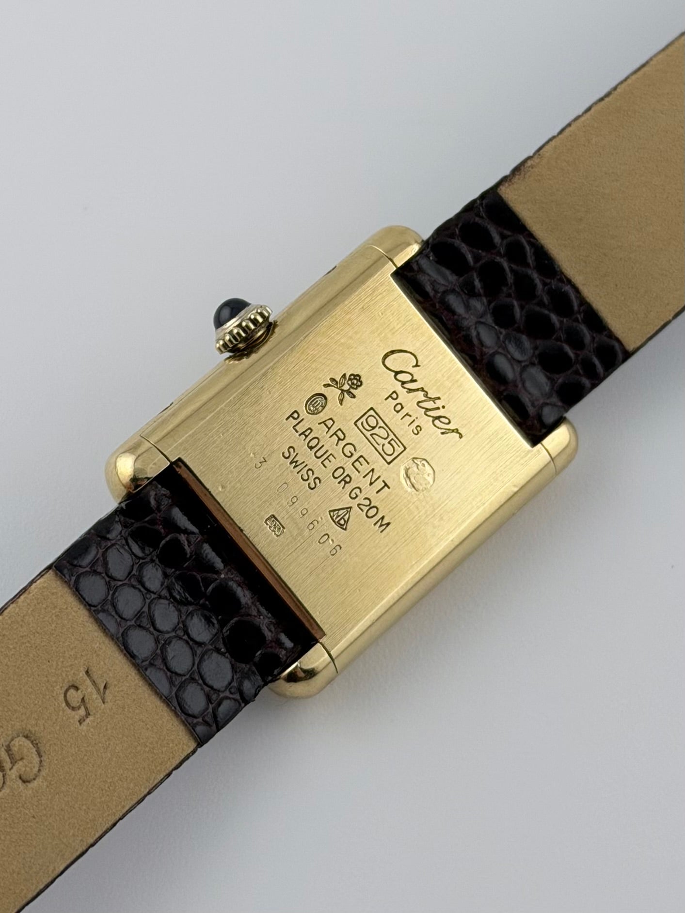 Cartier Must De - Tank Manual Wind - 3 - Wood Dial - Ladies