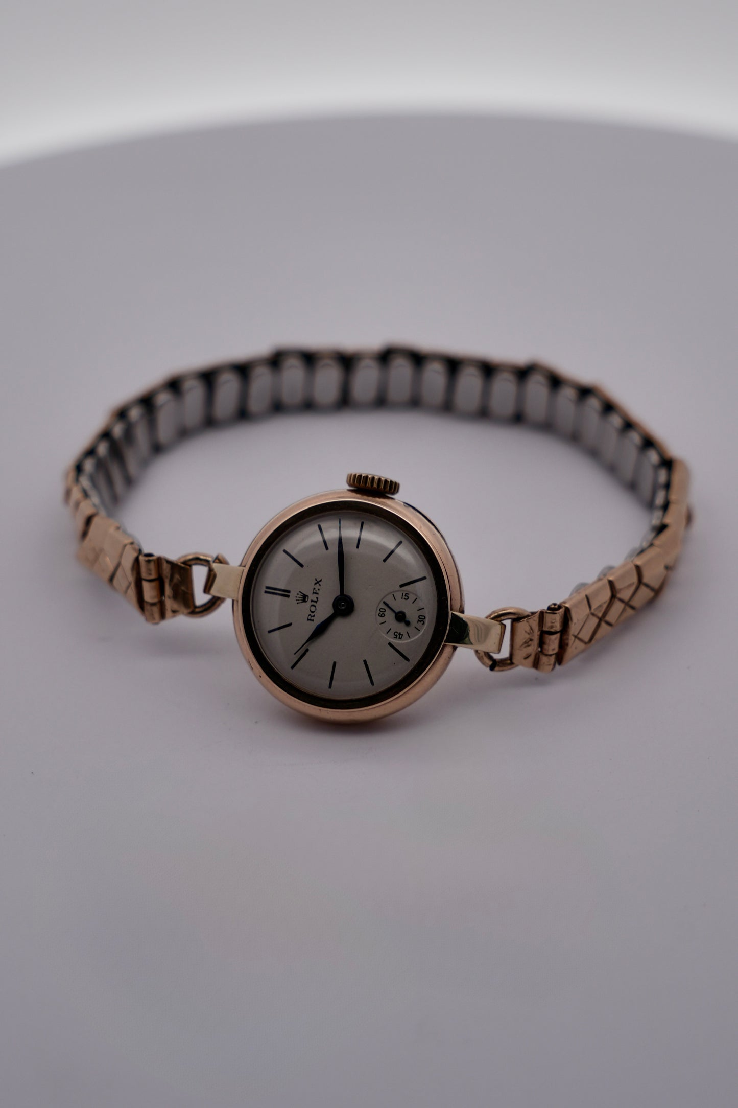 Rolex Ladies Cocktail Watch Manual Wind - Rare 1938 - Solid 9ct Gold