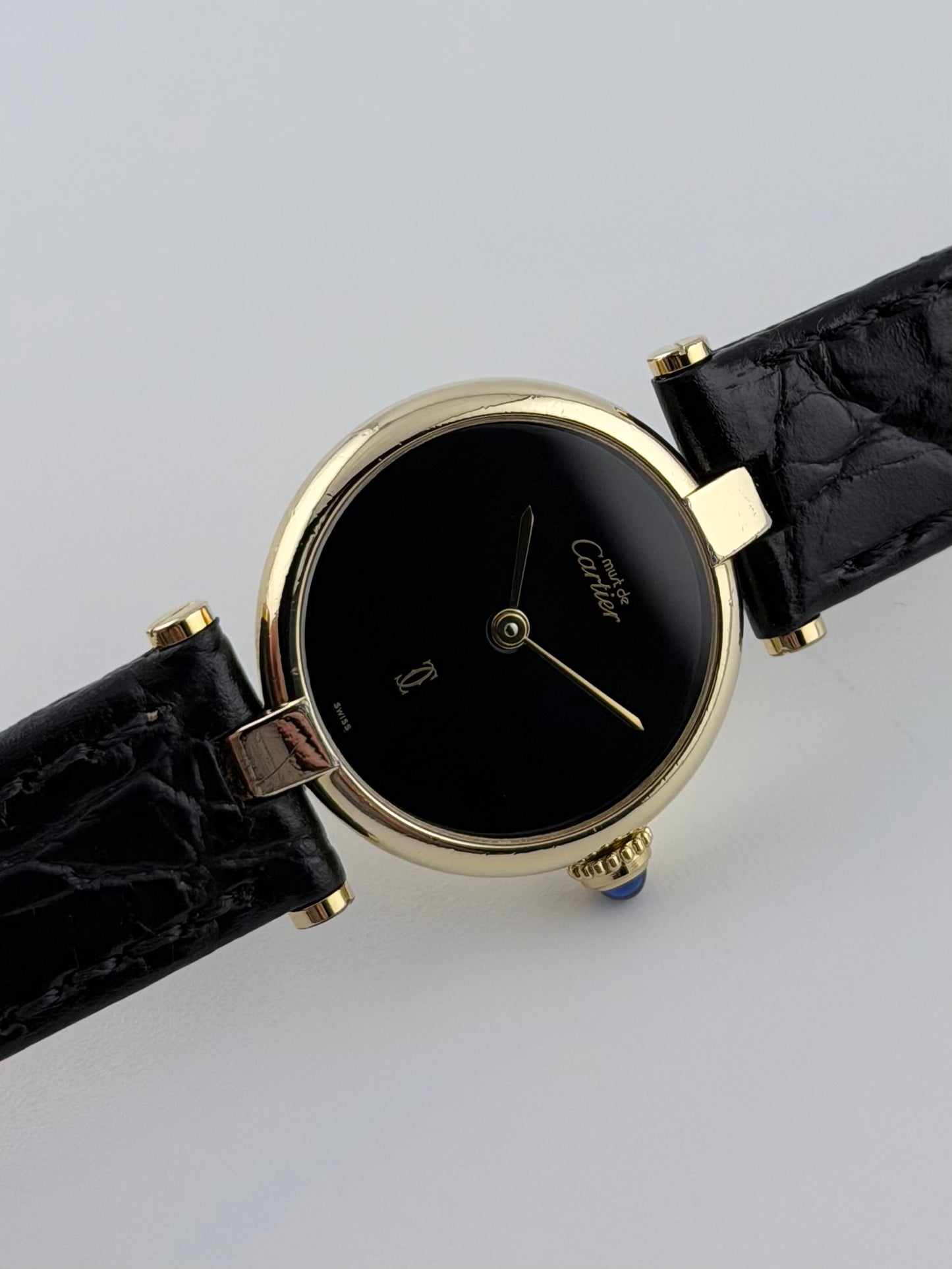 Cartier Must de Vendome Quartz - 18 - Onyx Dial - Ladies
