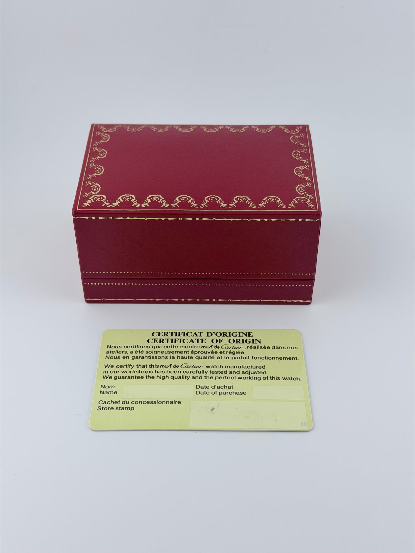 Cartier Must De Paris Tank Quartz - 590005 - Box & Papers
