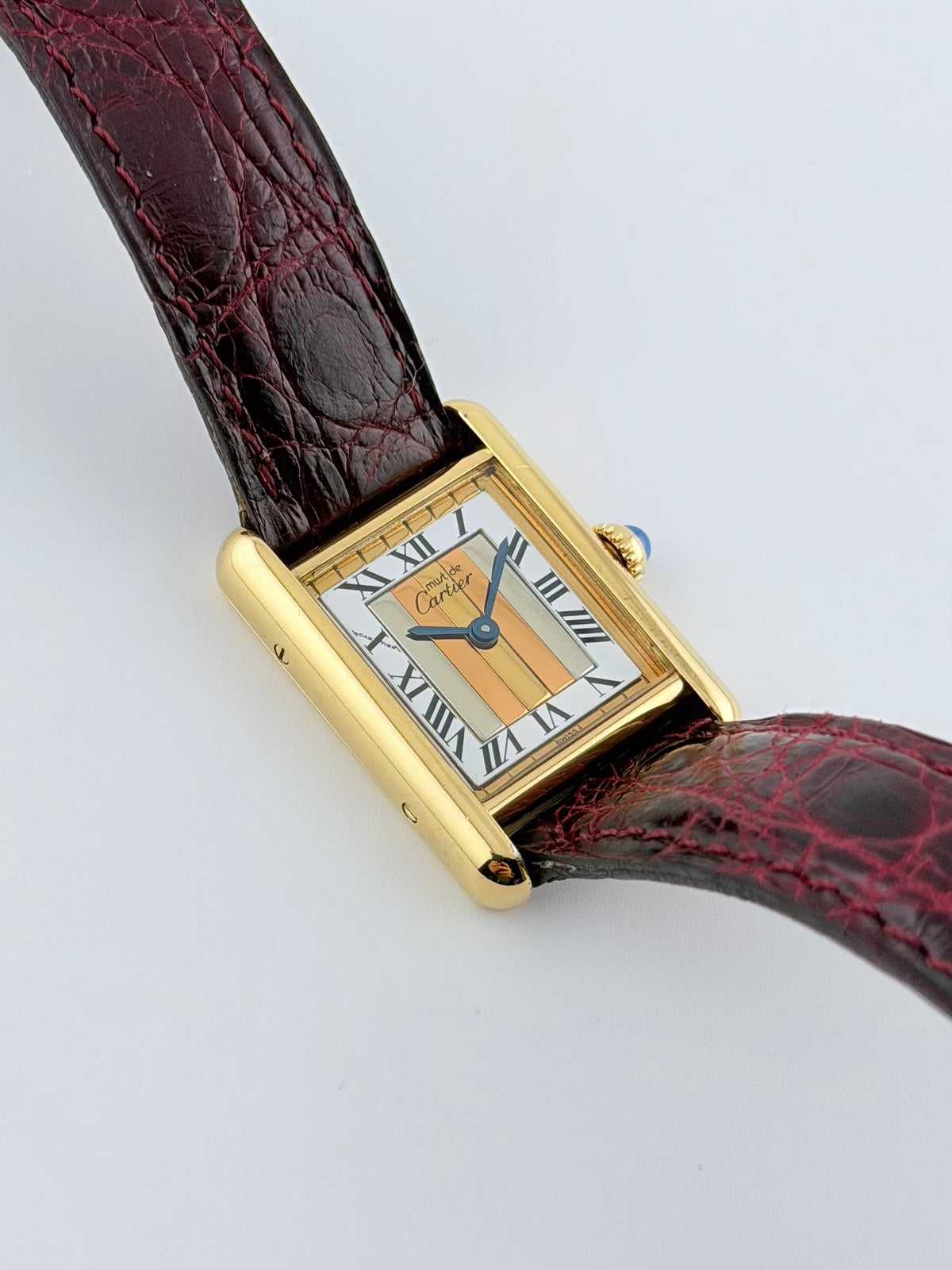 Cartier must de Tank Quartz - 5057001 - Two-tone Trinity Dial - Ladies - with Box