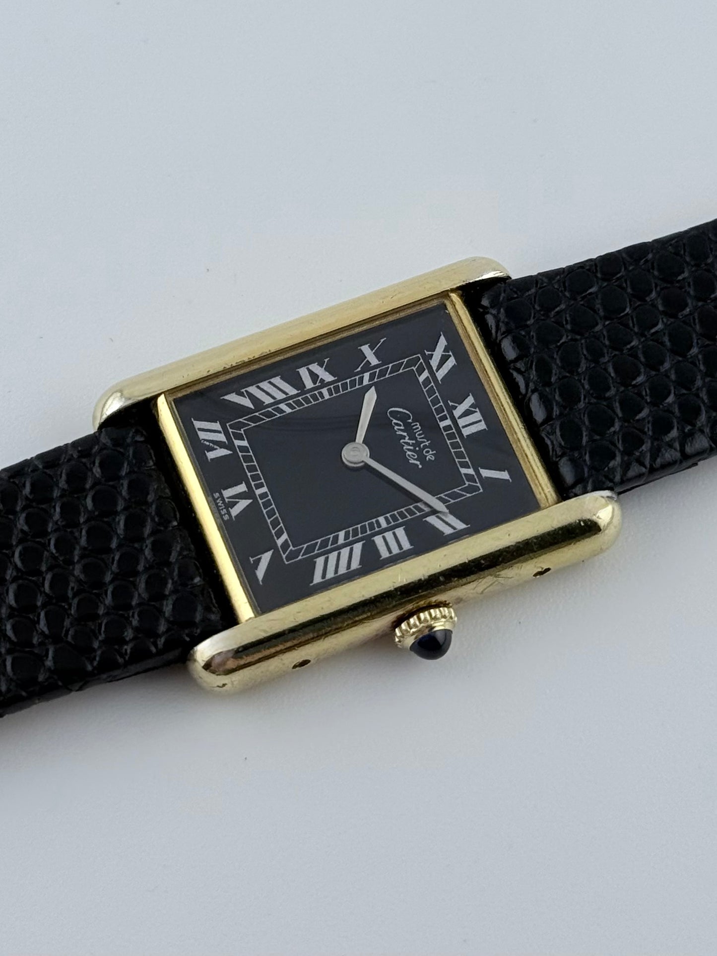 Cartier Must De Tank Manual Wind - 6 - Black Dial