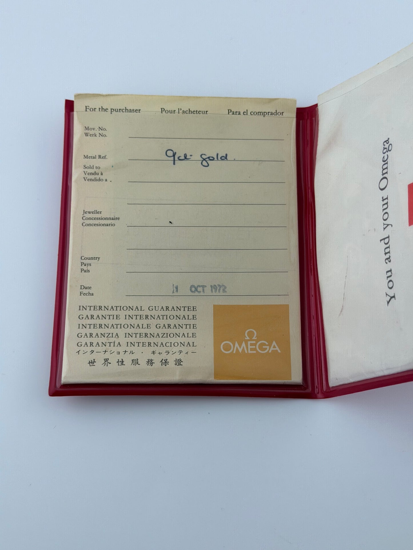Omega Geneve Manual Wind 9ct Gold - 131.5016 - Original Box and Papers