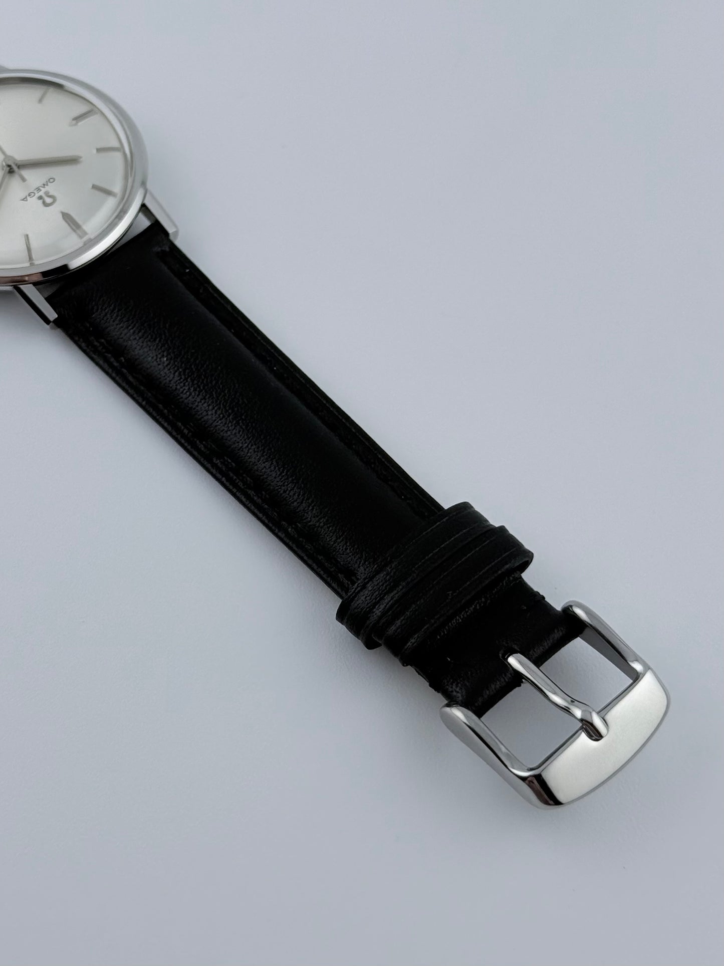 Omega Manual Date - Silver Sunburst Dial -  132.015