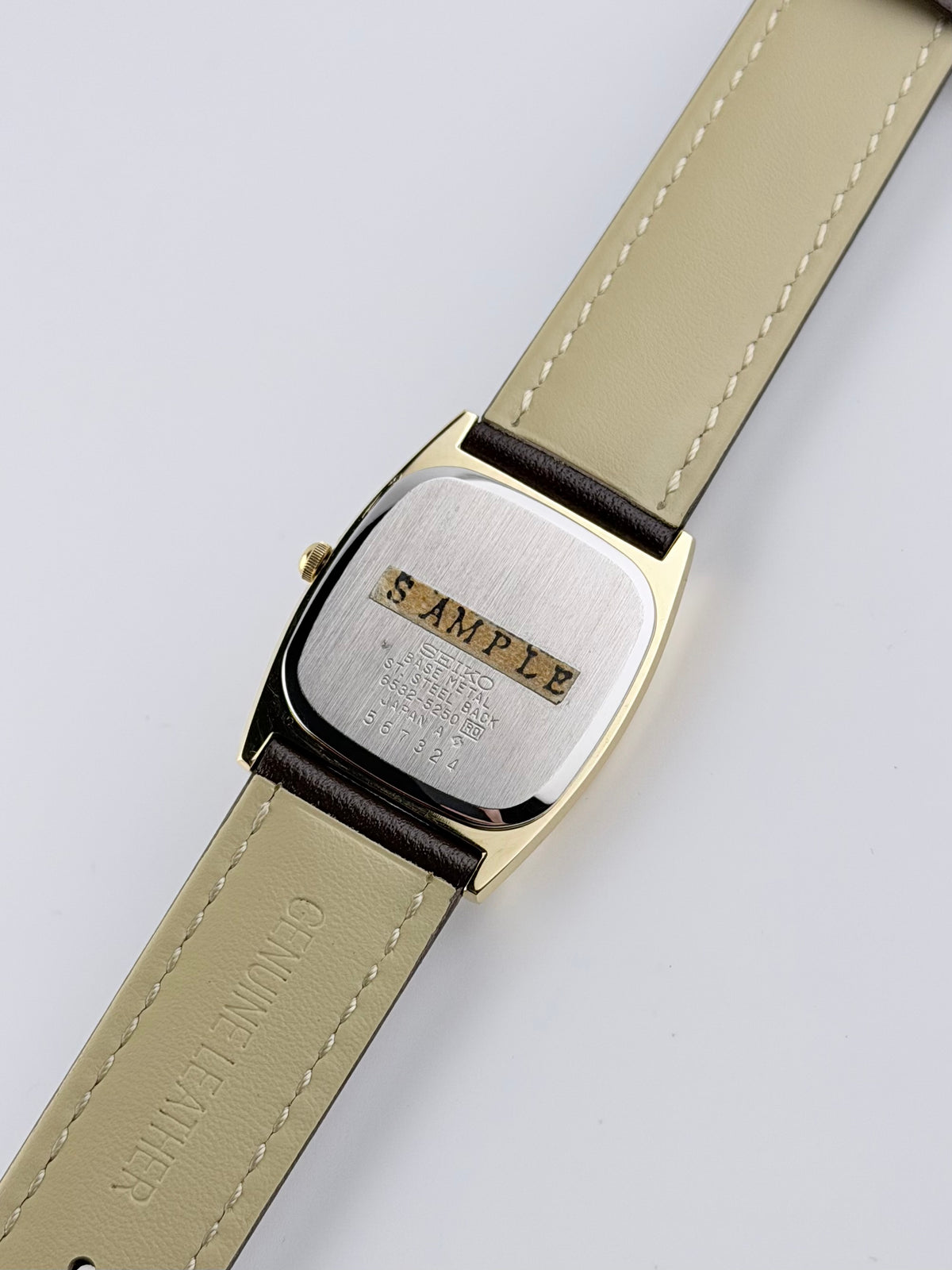 Seiko Tank Quartz SAMPLE sticker - 6352-5250 Exceptional Example!
