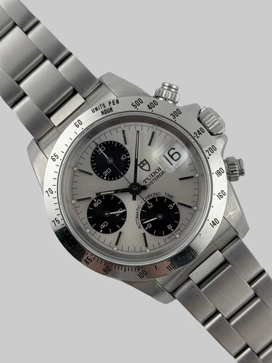 Tudor Oysterdate Automatic Chrono Time - 79280 - Silver Panda Dial - FULL SET!