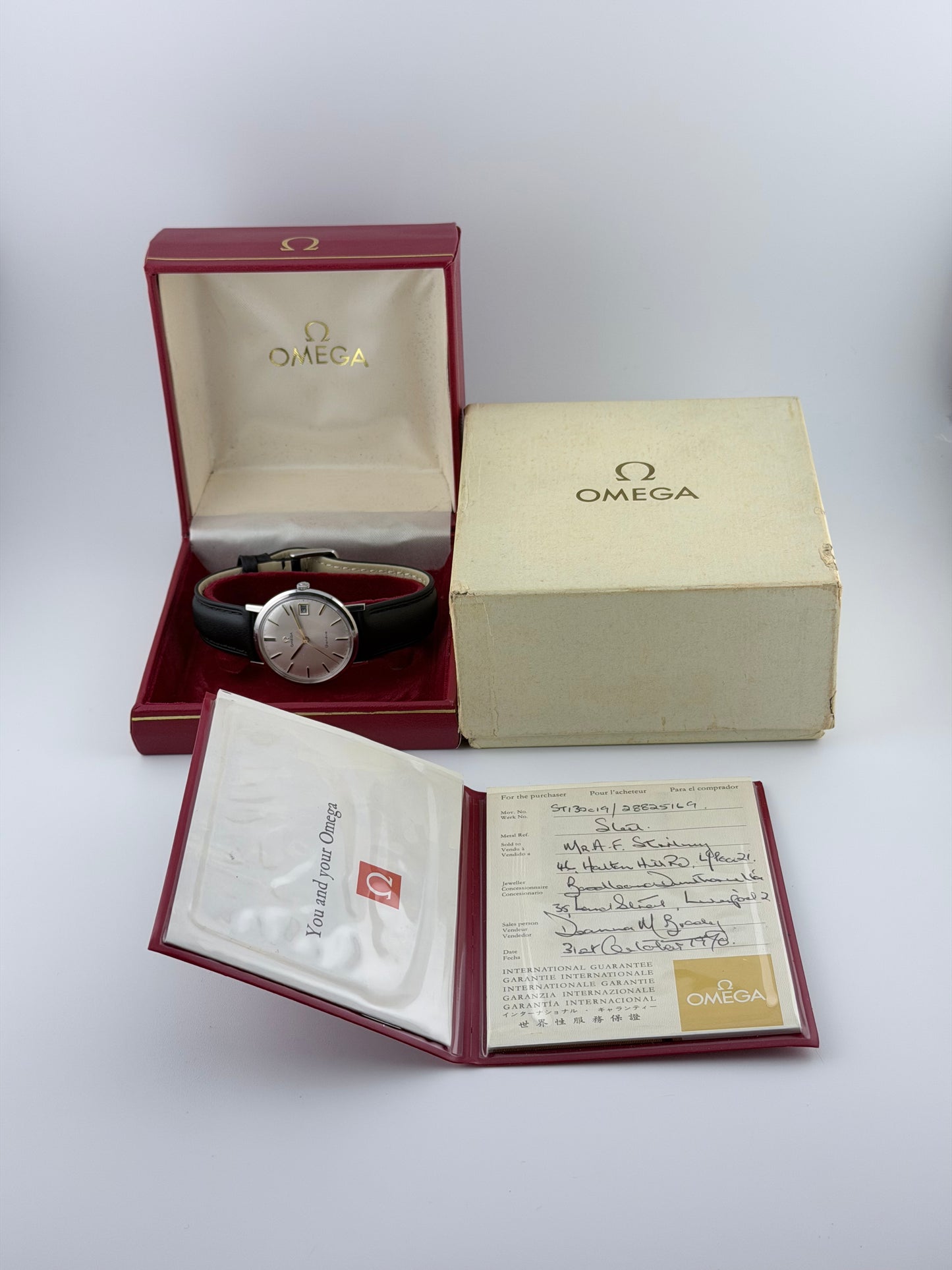 Omega Geneve Manual Date 132.019 - Full Set