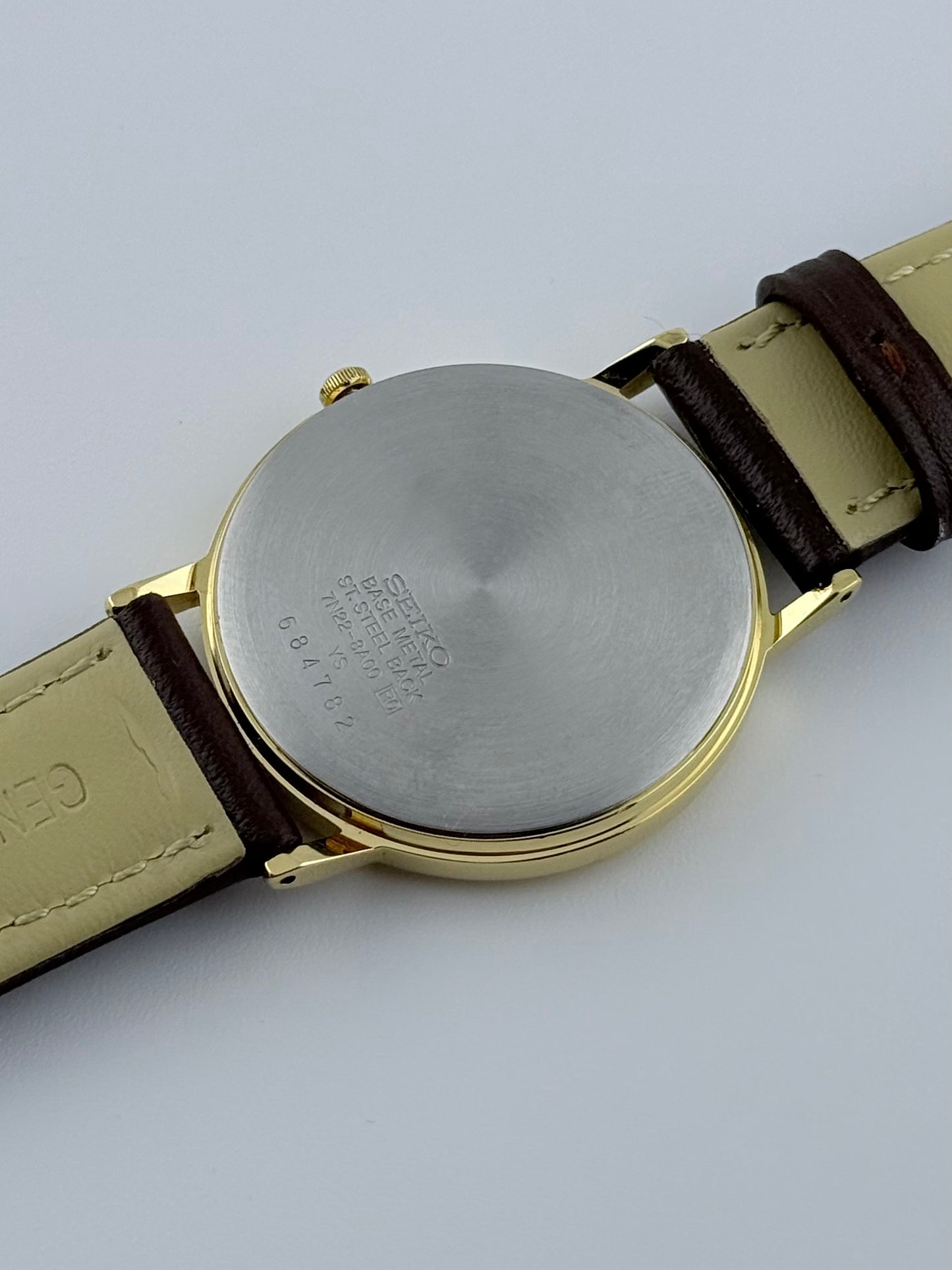 Seiko Quartz Date Dress Watch - 7N22-8A00