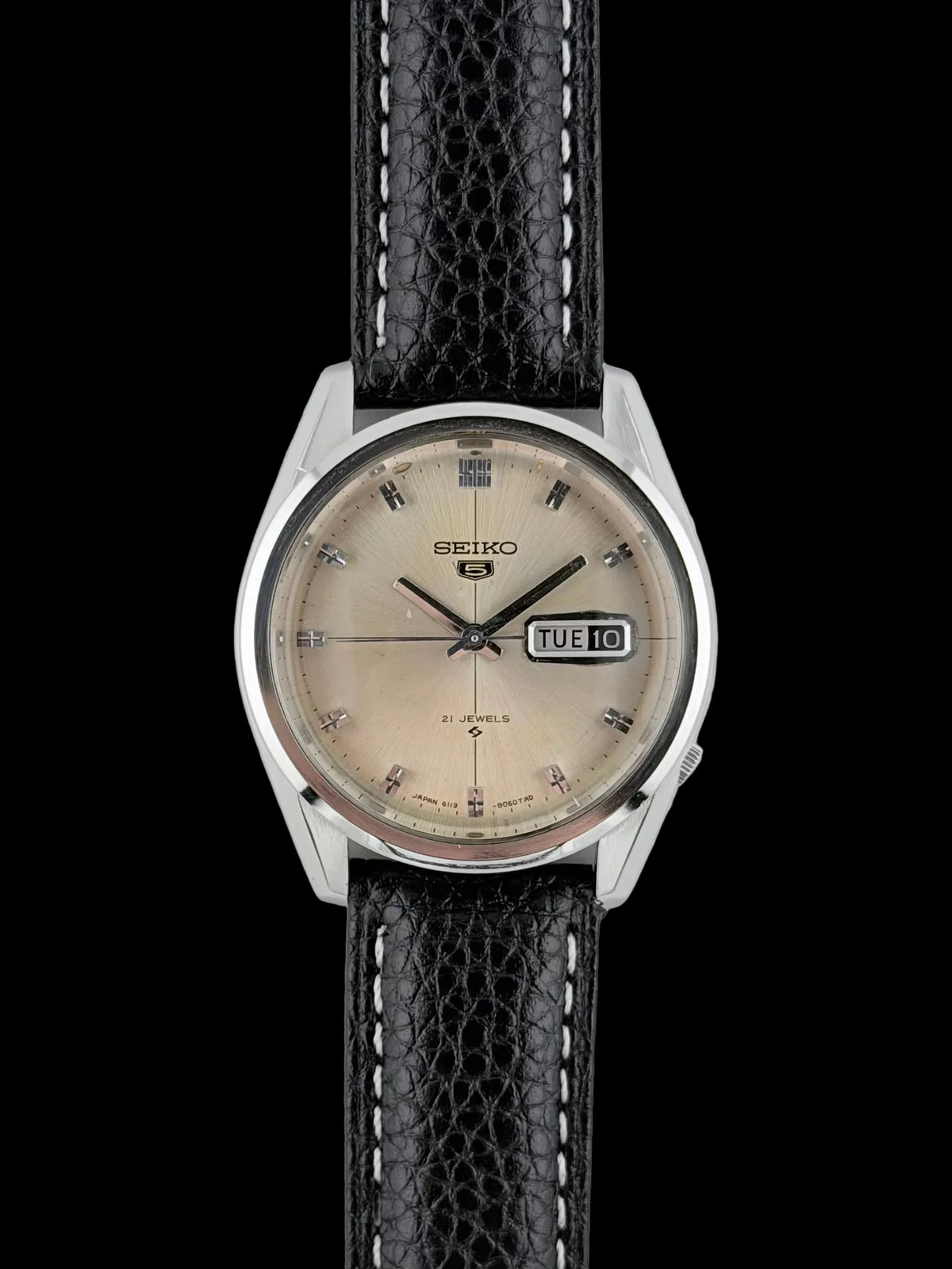 Seiko 5 Day-Date patina dial - 6119-8020