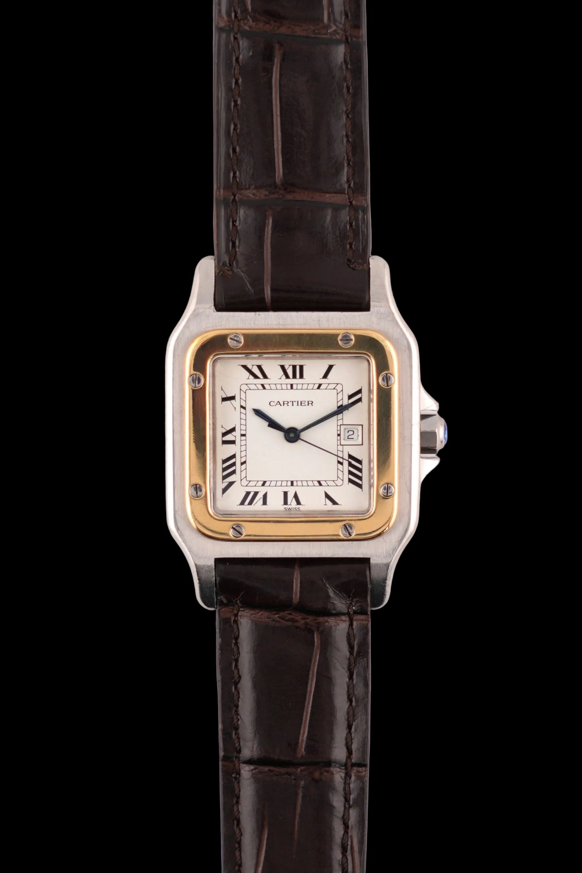 Cartier Santos Carree Automatic Date - Bi Metal - 2961