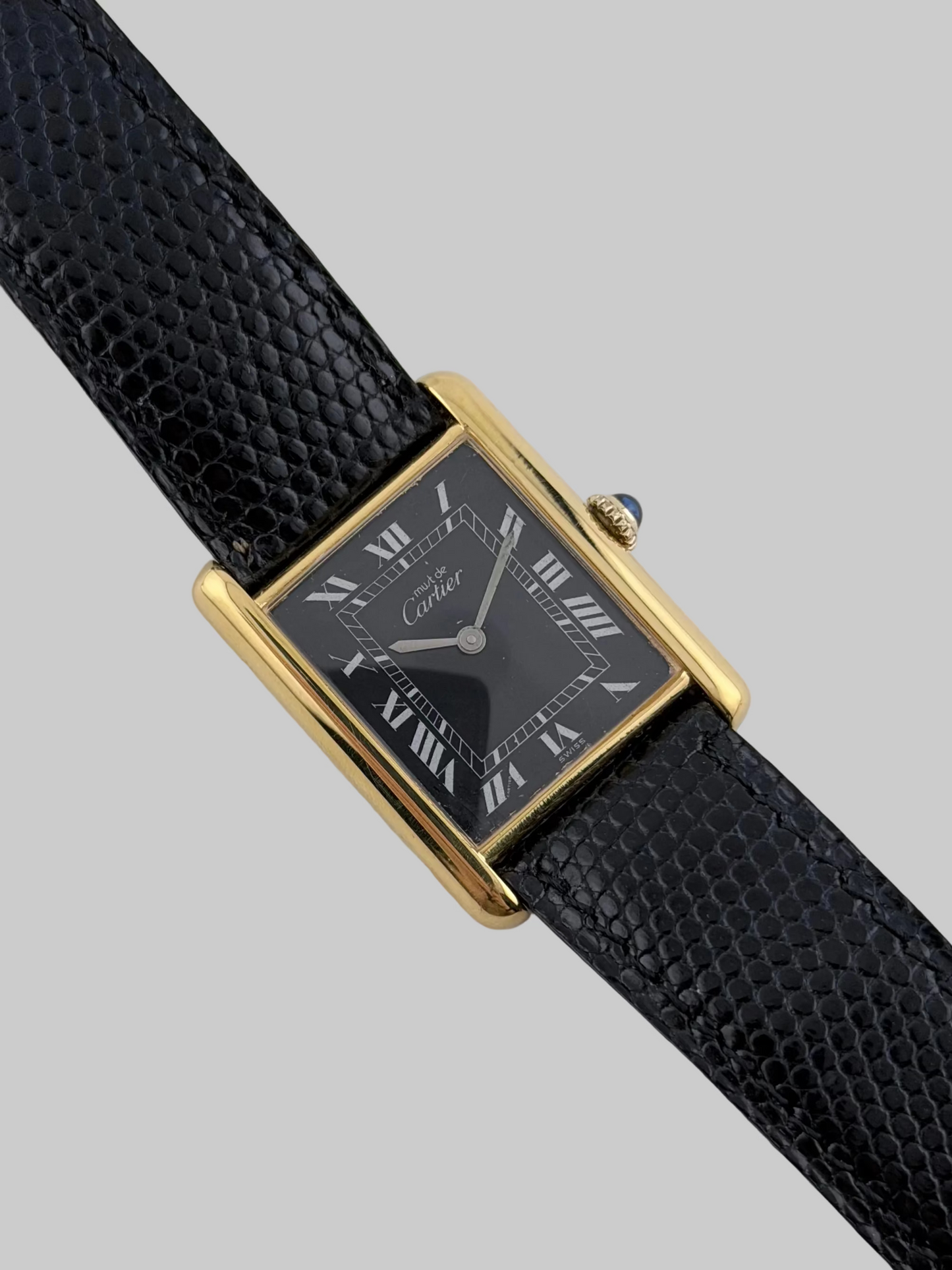 Cartier Must De Tank Manual Wind - 6 - Black Dial