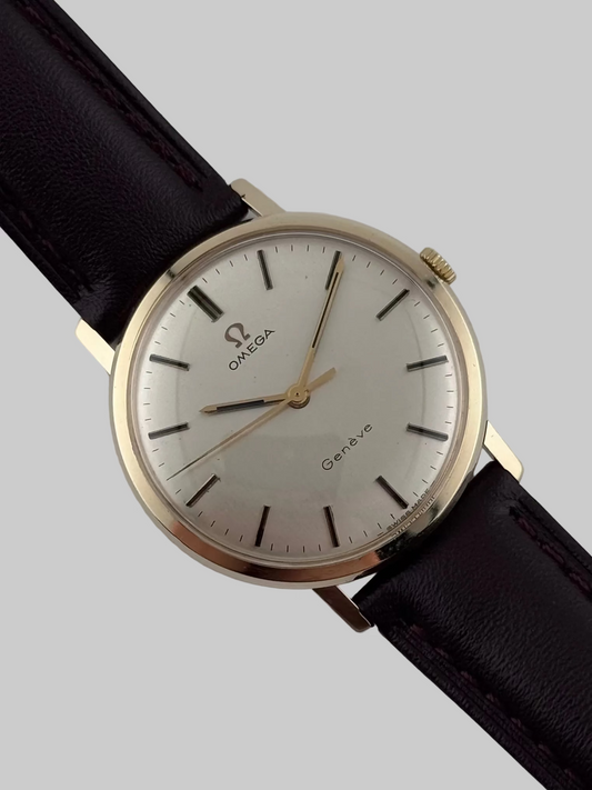 Omega Geneve Manual Wind 9ct Gold - 131.5016 - Original Box and Papers