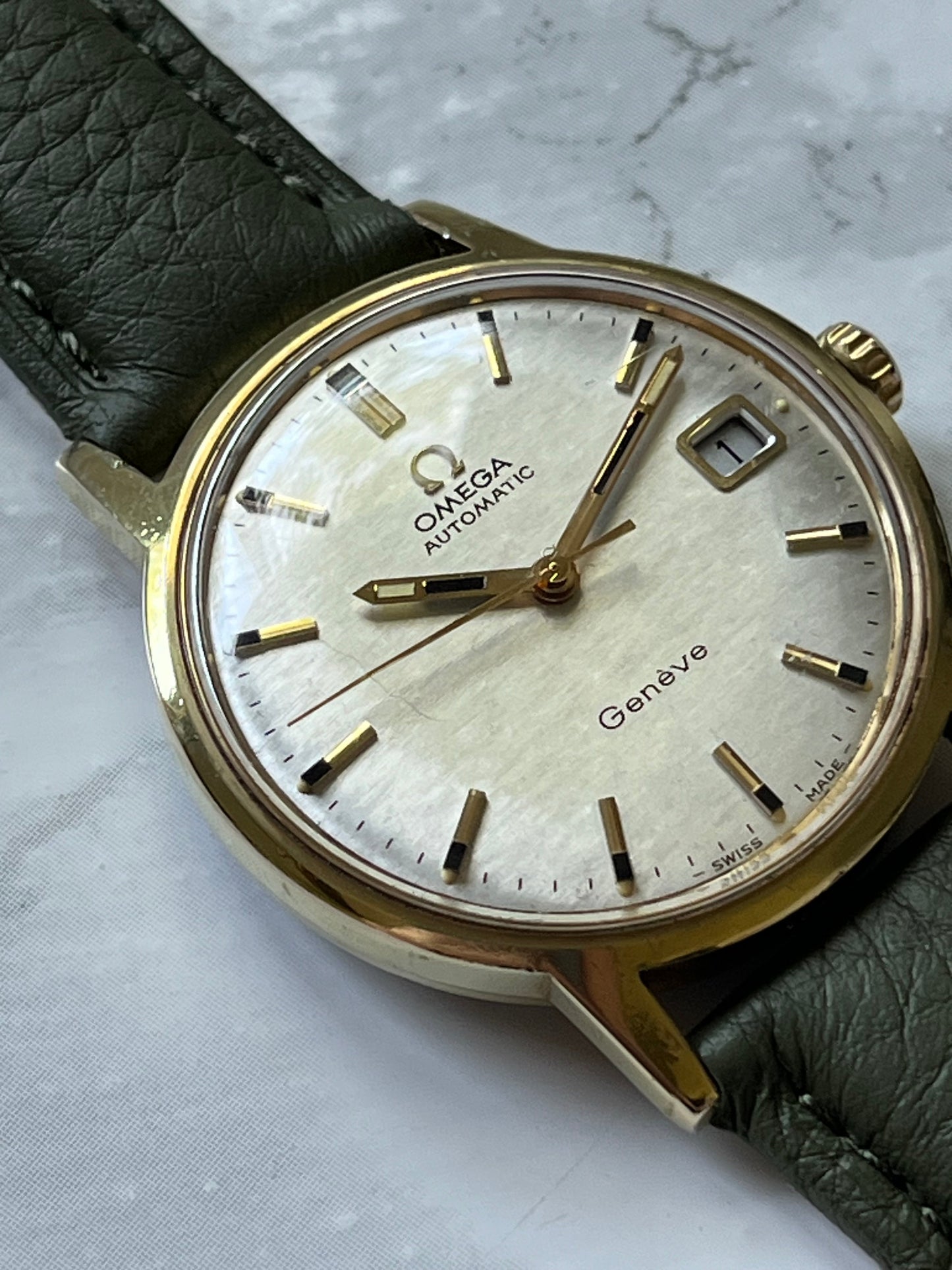 Omega Geneve Automatic Shantung Dial 166.070