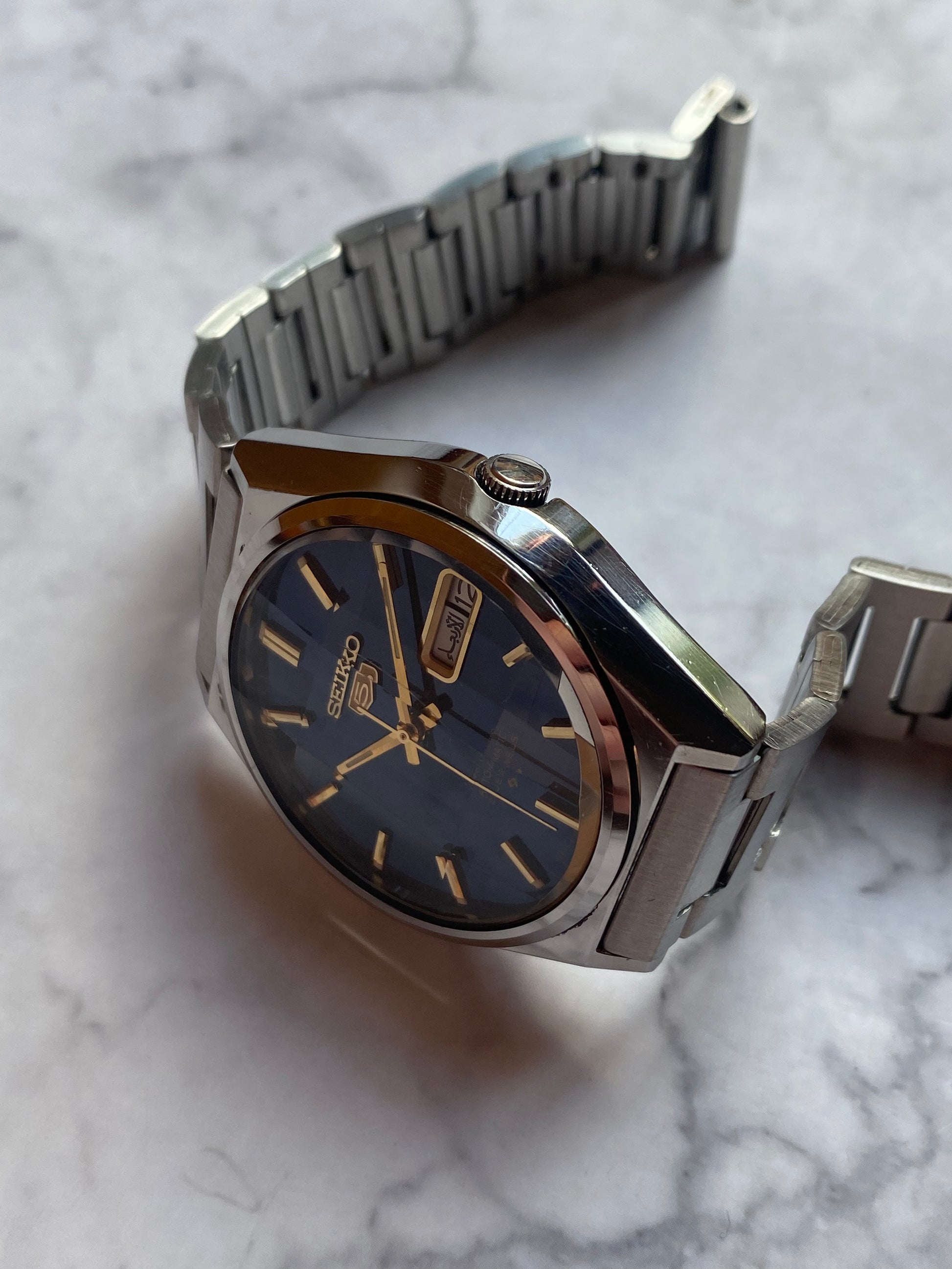 Seiko 5 Automatic Arabic Day Date Ultra Rare The Wrist Watcher