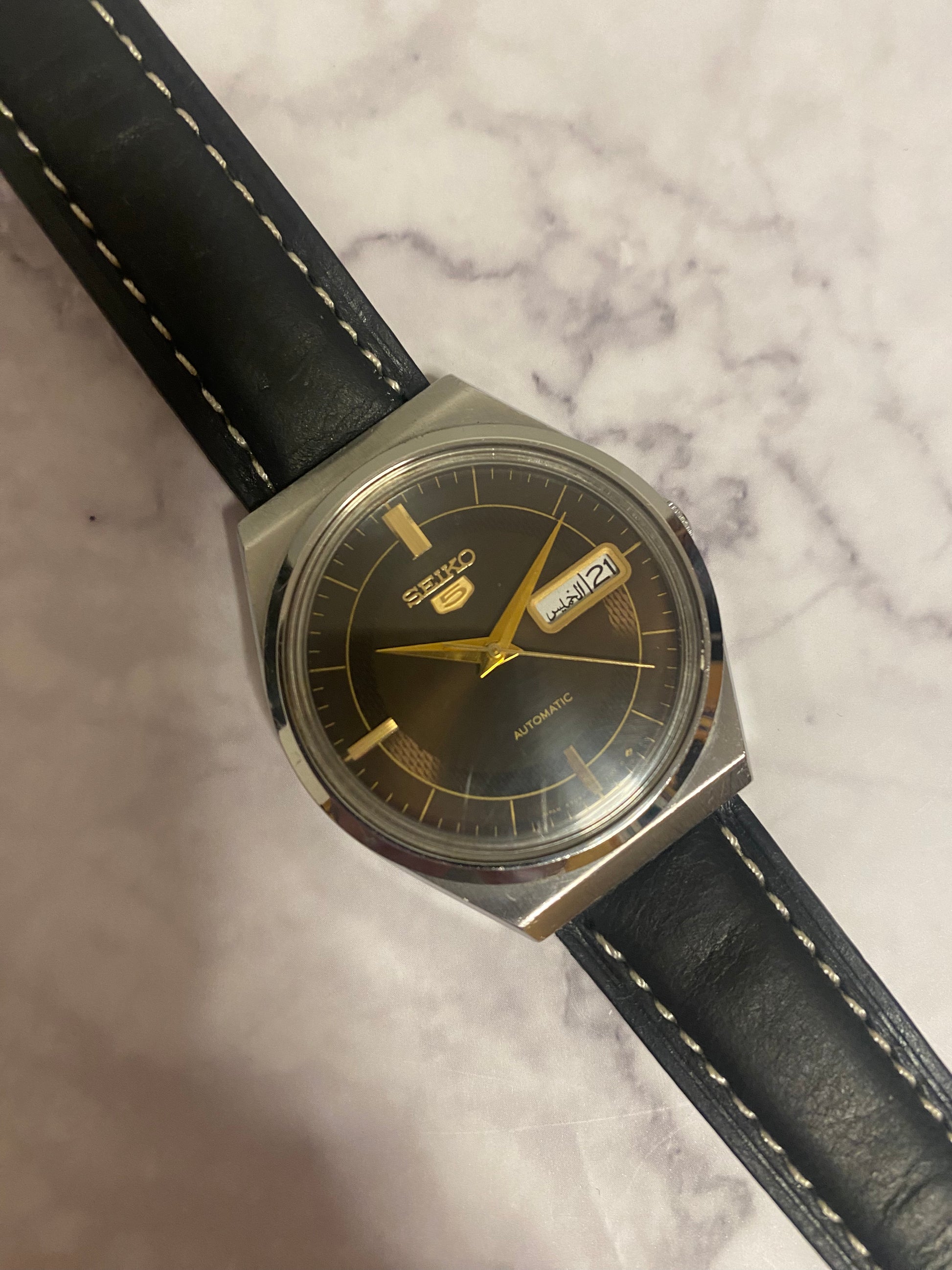 Seiko 5 Automatic 6309-8930 Arabic Day Wheel – The Wrist Watcher