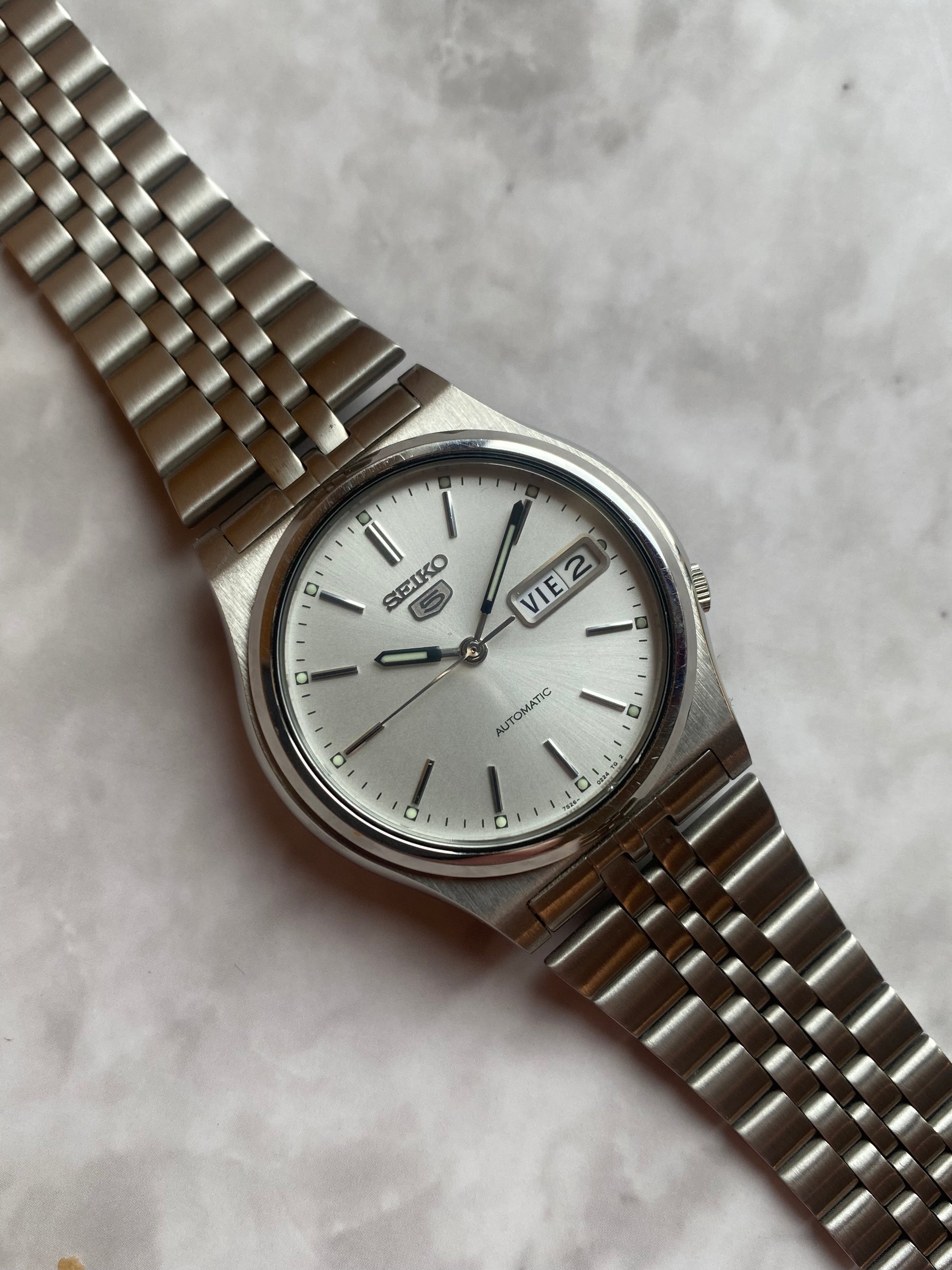 Seiko 5 Automatic Silver Dial The Wrist Watcher